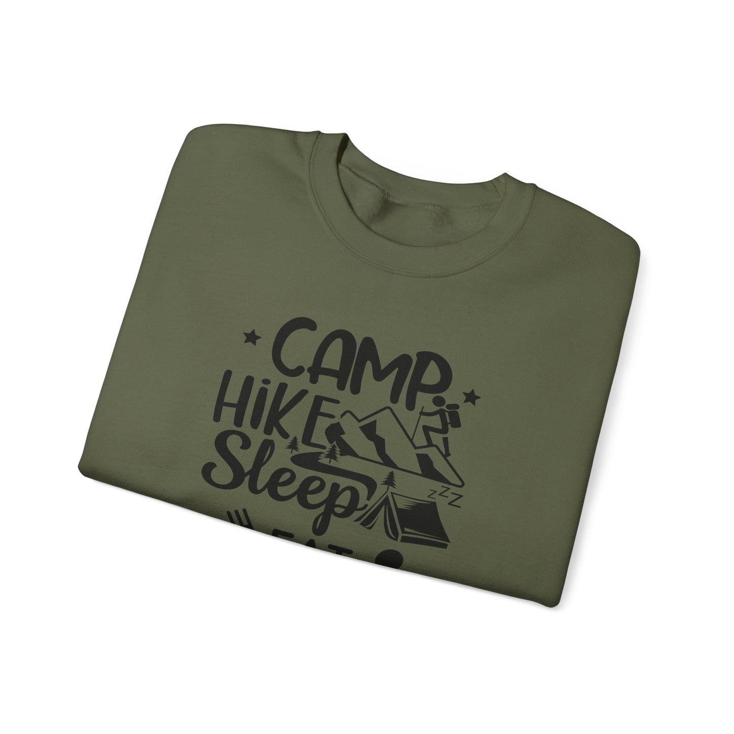 Adventure Camp Sweatshirt - "Camp Hike Sleep Eat Repeat"