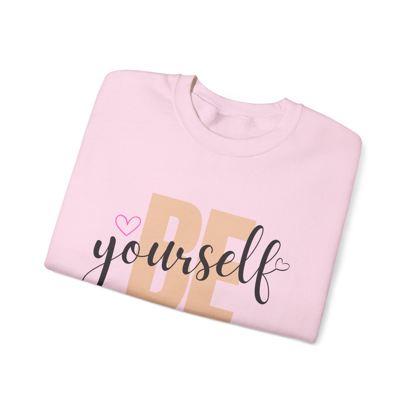 Inspirational Crewneck Sweatshirt - 'Be Yourself' - Unisex Heavy Blend™