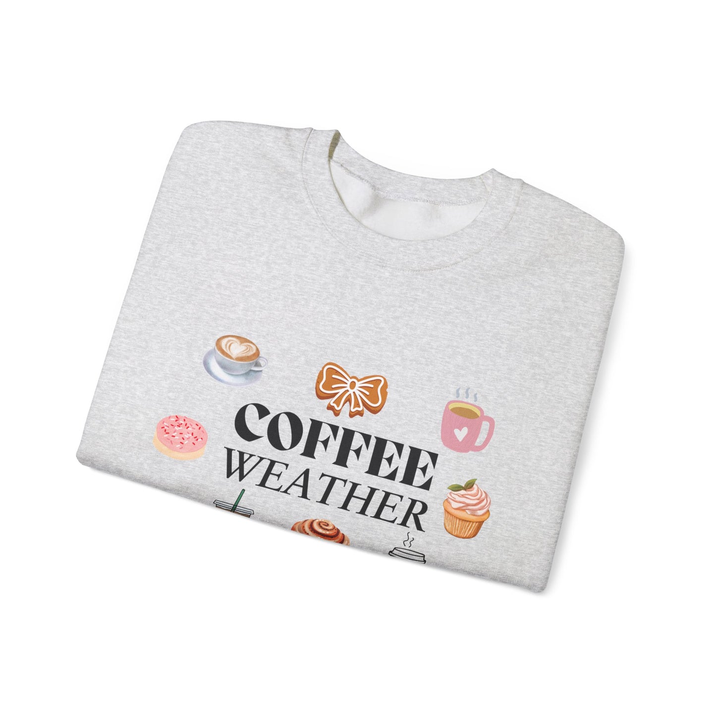 Coffee Weather Unisex Crewneck Sweatshirt - Perfect Cozy Apparel for Coffee Lovers