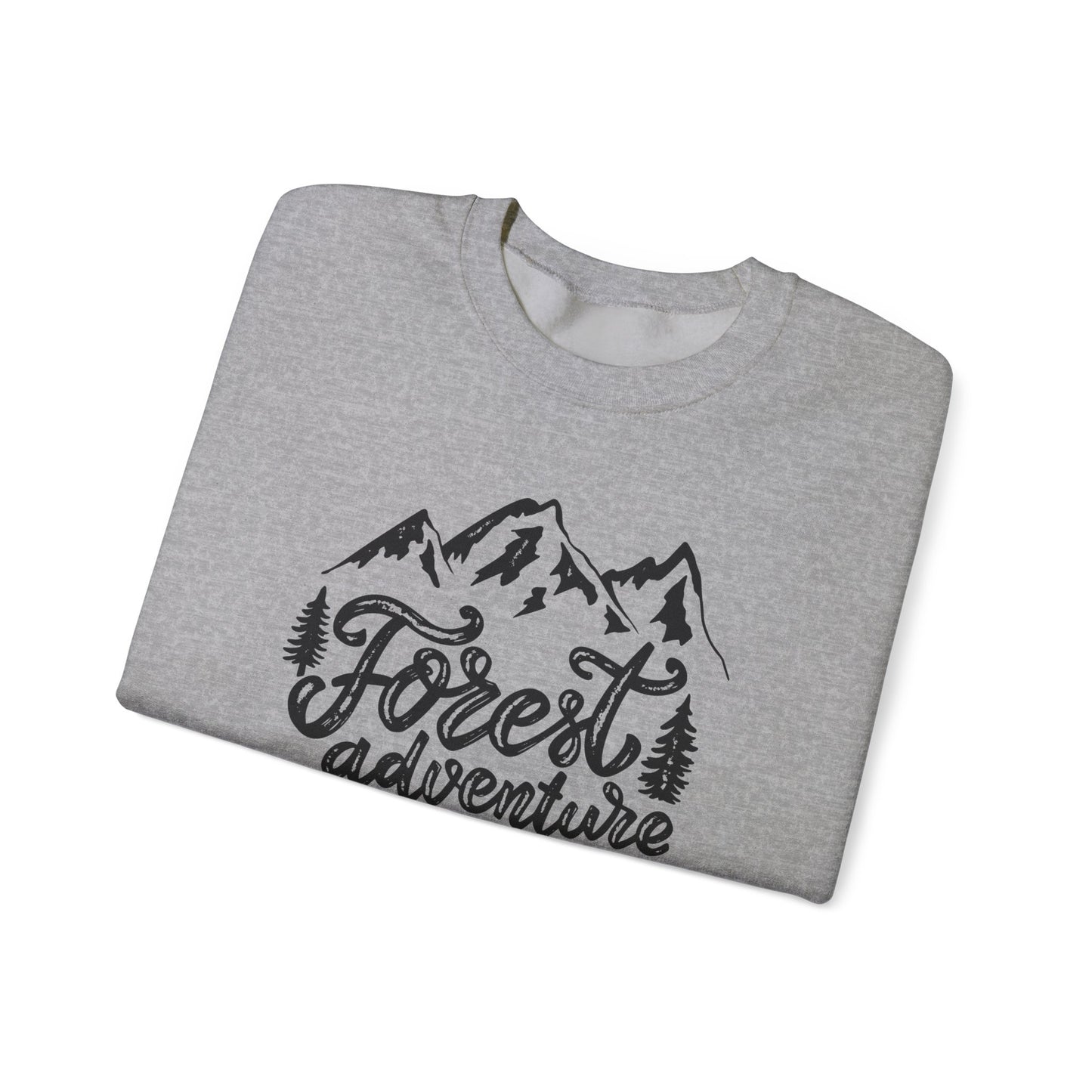 Forest Adventure Unisex Heavy Blend Crewneck Sweatshirt | Perfect for Outdoor Lovers