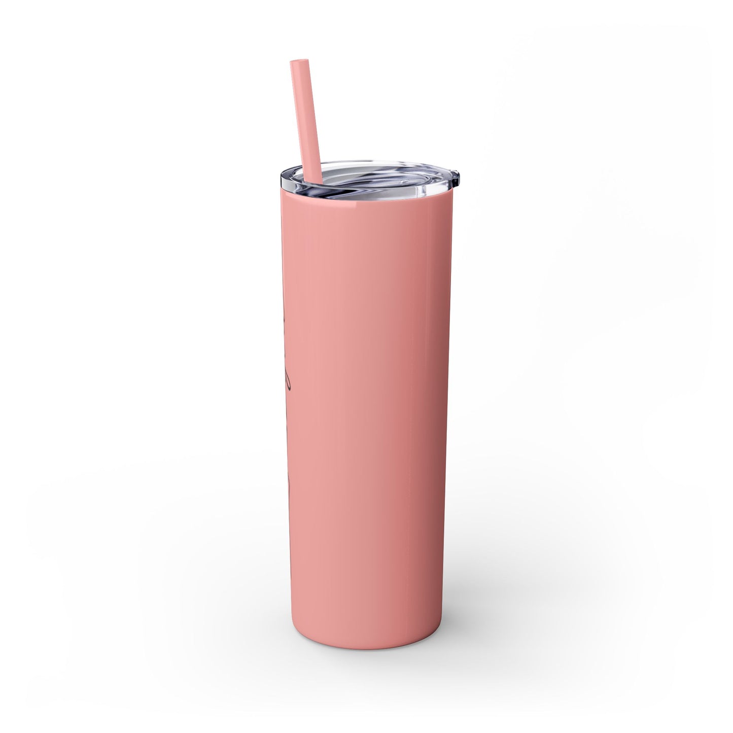 Love You Skinny Tumbler with Straw - 20oz Insulated Travel Mug