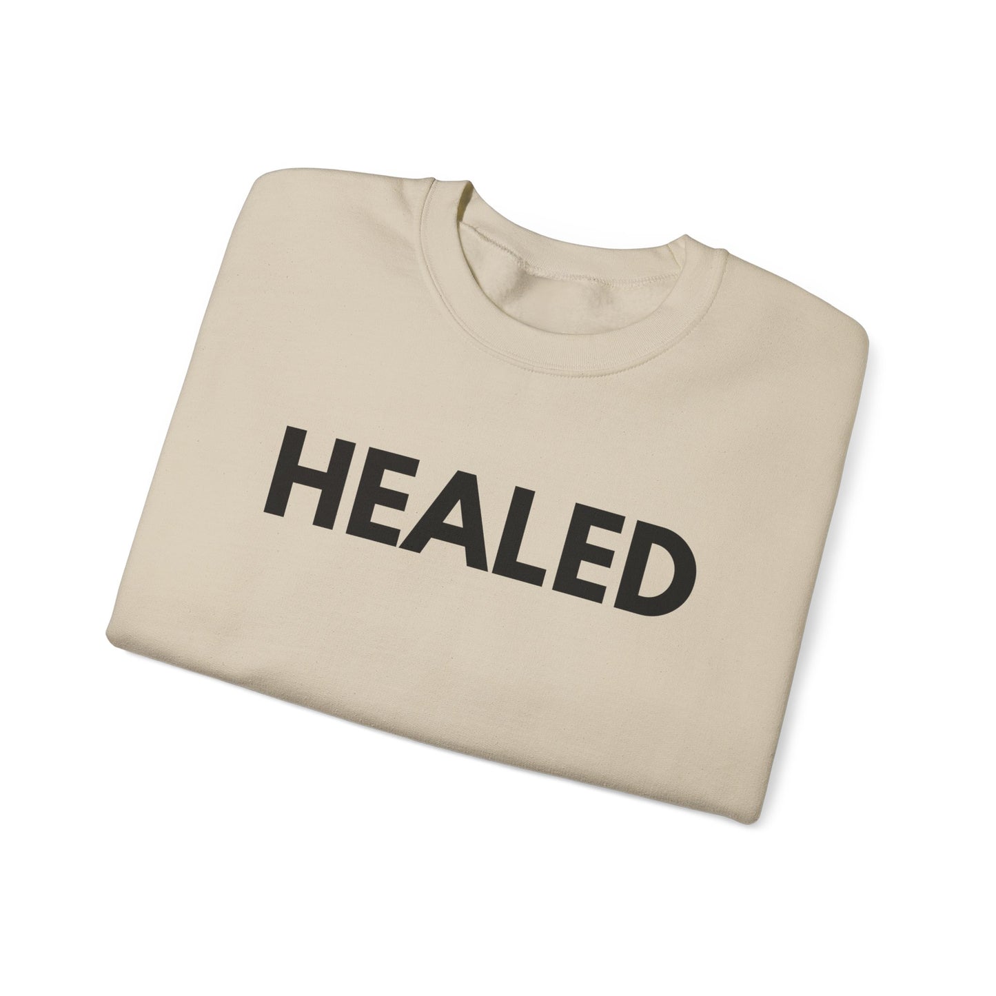 Healed Godly Unisex Heavy Blend™ Crewneck Sweatshirt - Cozy Comfort for Self-Care and Recovery