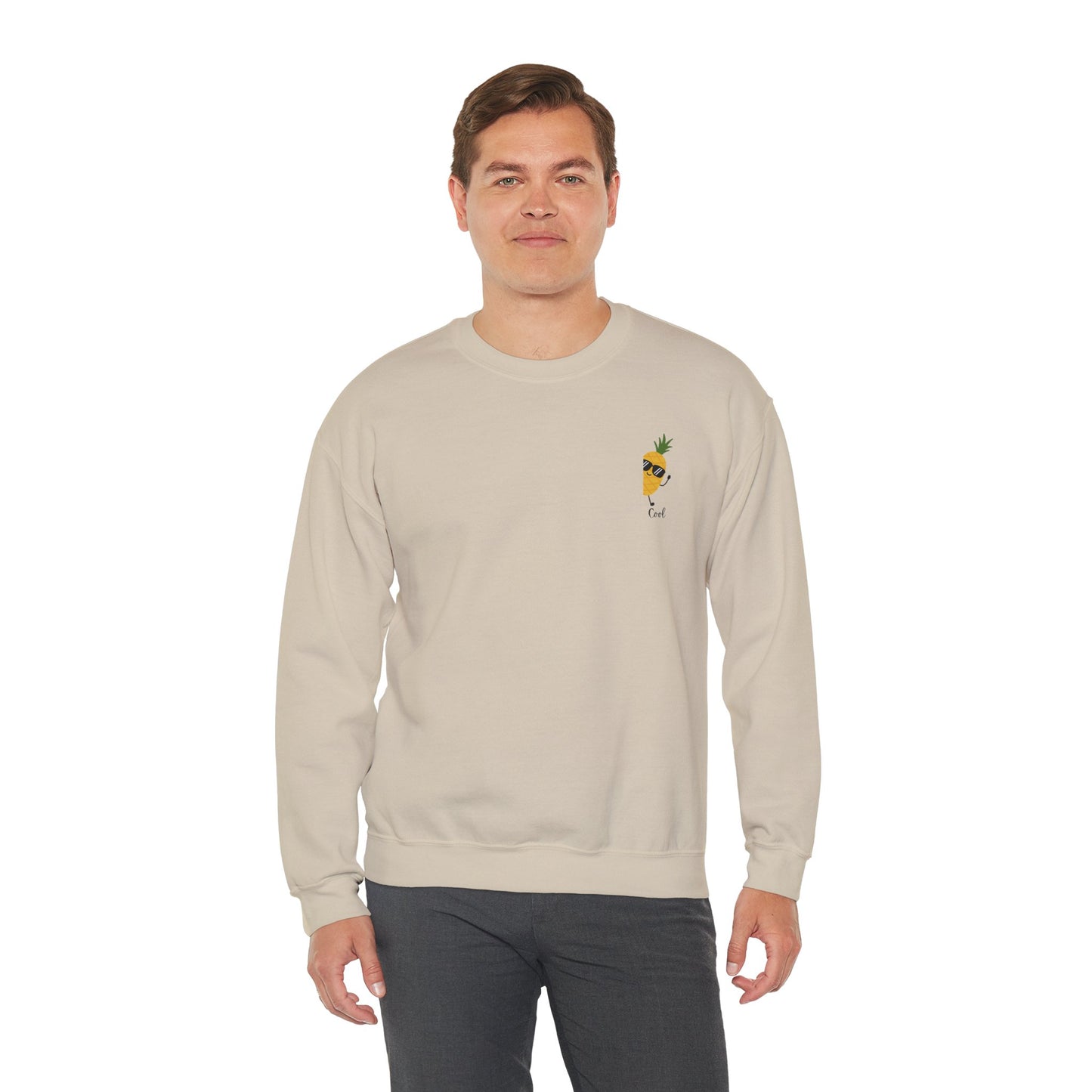 Tropical Vibes Crewneck Sweatshirt - Cool Pineapple and Palm Tree Design