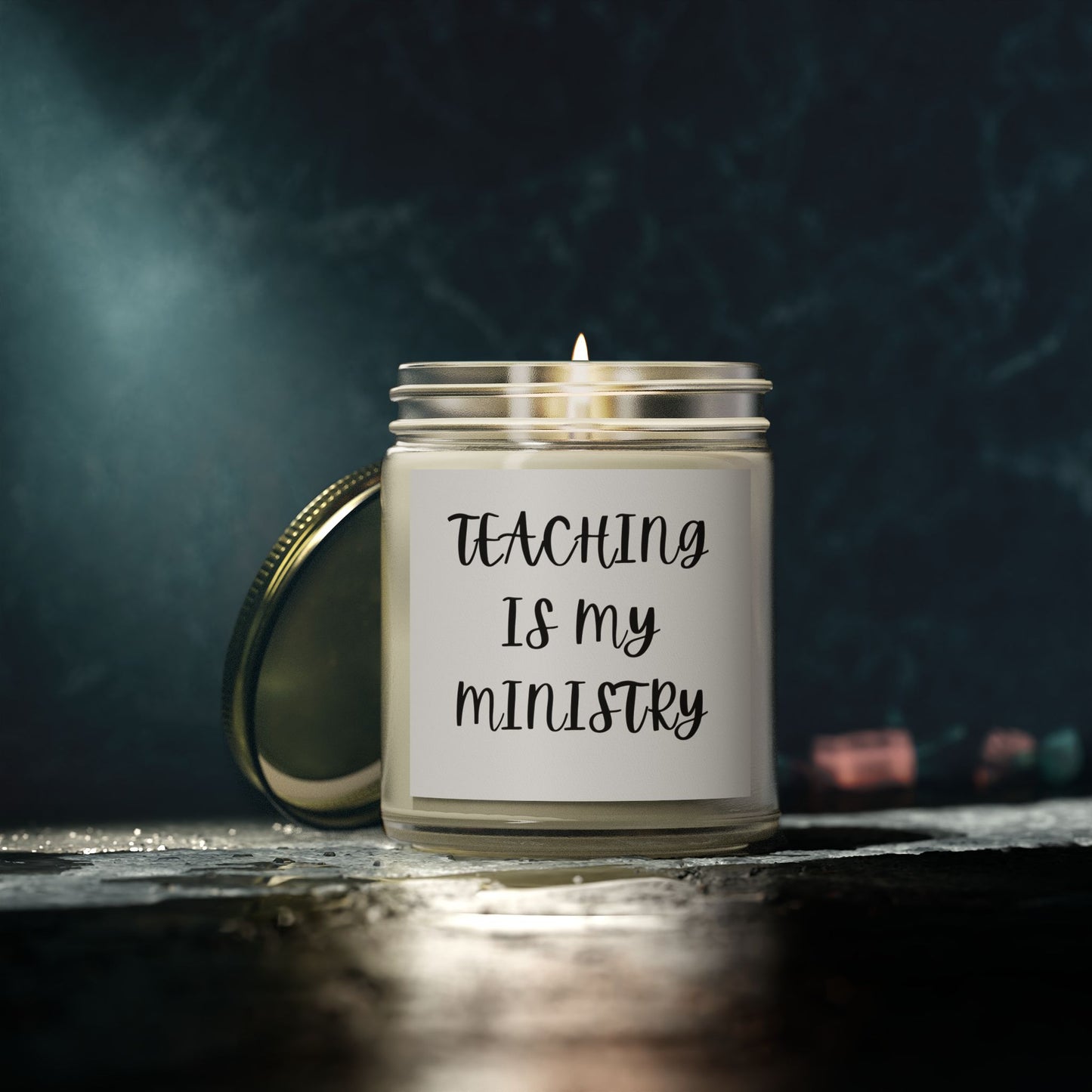 Teaching is My Ministry Scented Candles - Coconut Apricot Wax (4oz, 9oz)