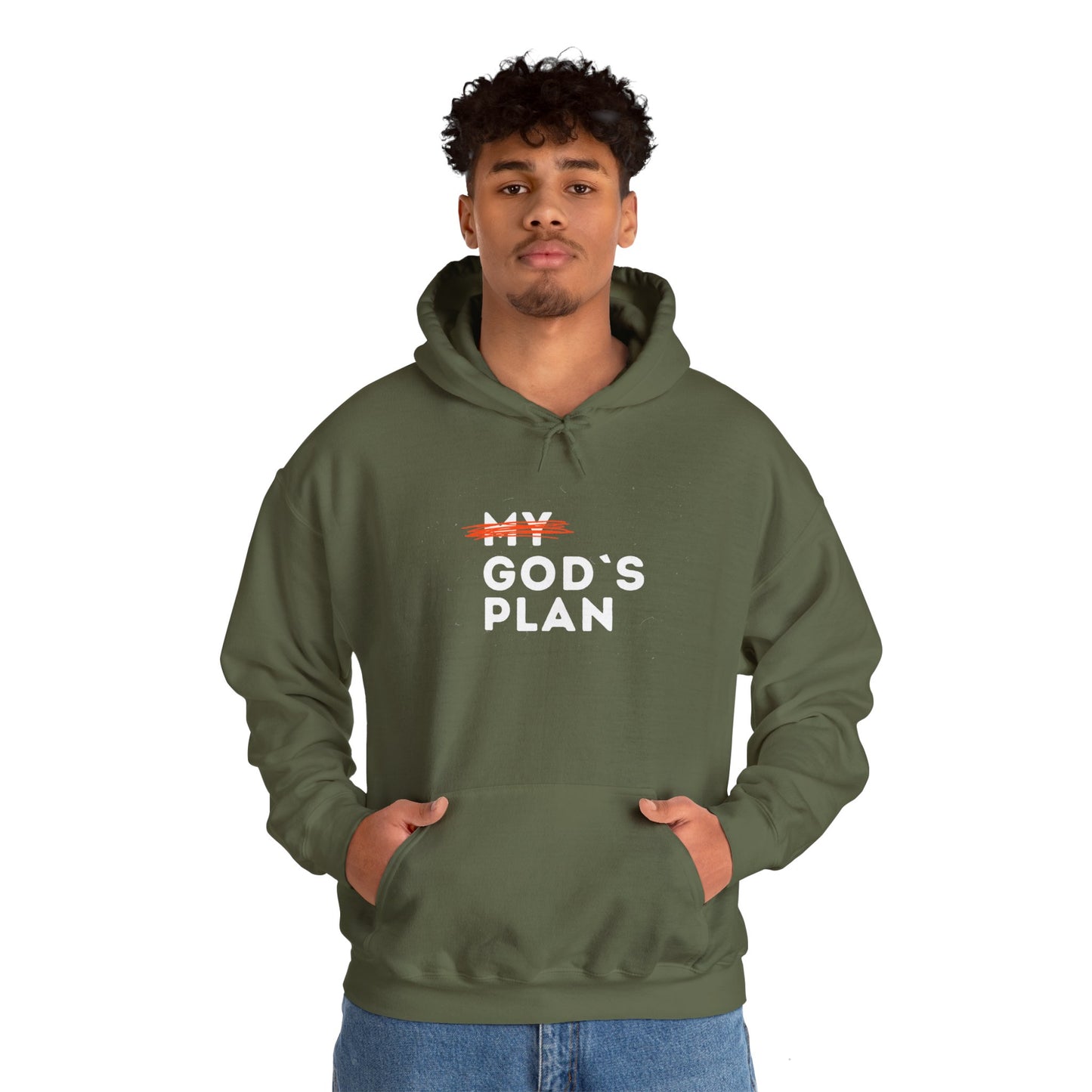 Gods Plan Inspirational Hooded Sweatshirt - "My Plan" Design