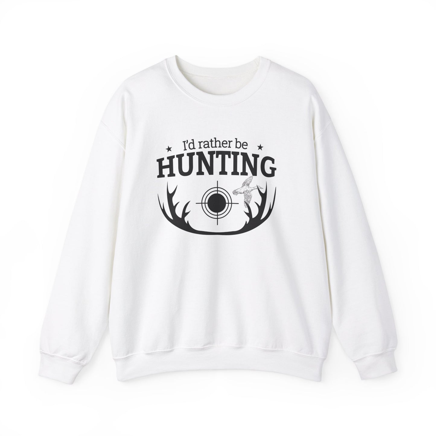 I'd Rather Be Hunting Unisex Crewneck Sweatshirt | Cozy Outdoor Apparel