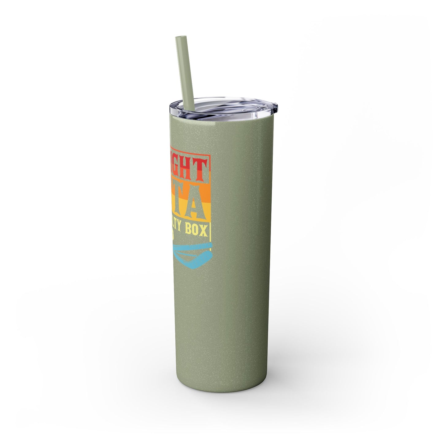 Straight Outta The Penalty Box 20oz Skinny Tumbler with Straw - Fun & Functional Drinkware