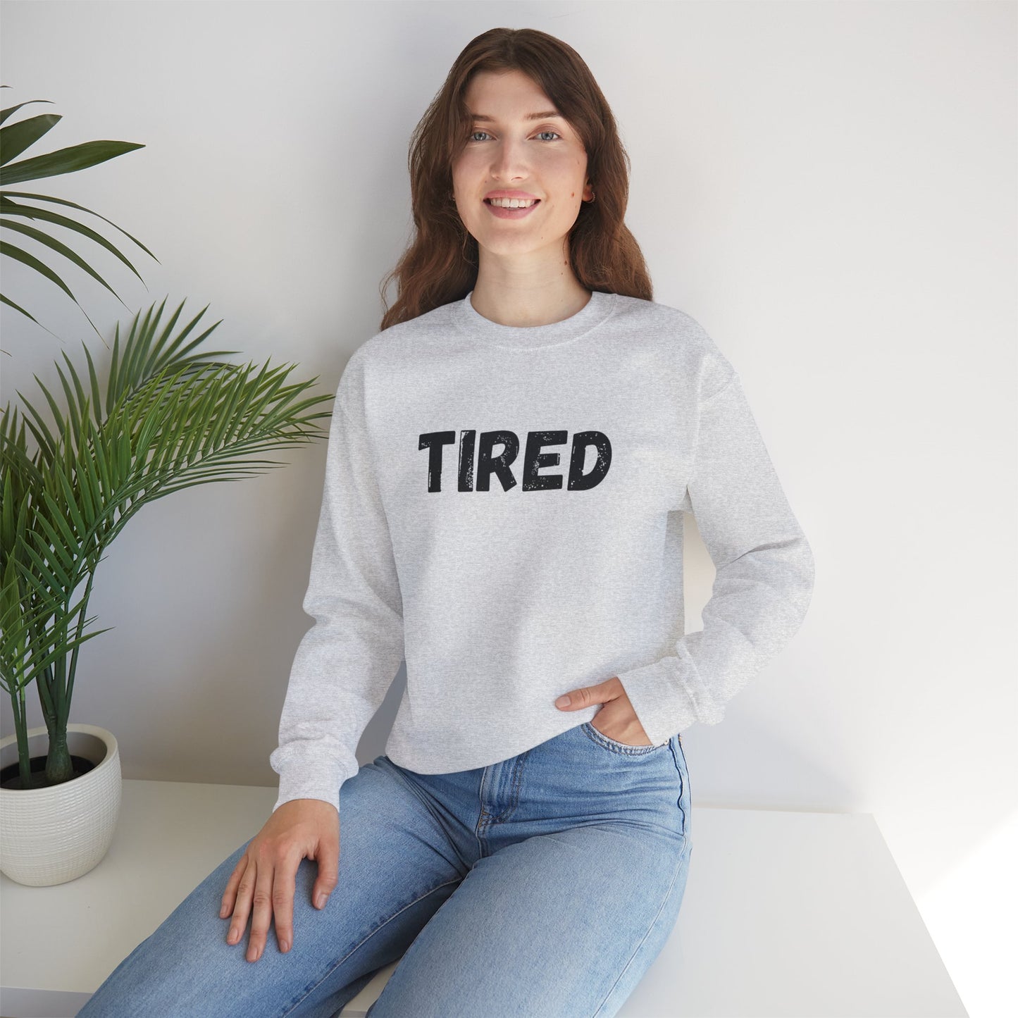 TIRED - Unisex Heavy Blend™ Crewneck Sweatshirt