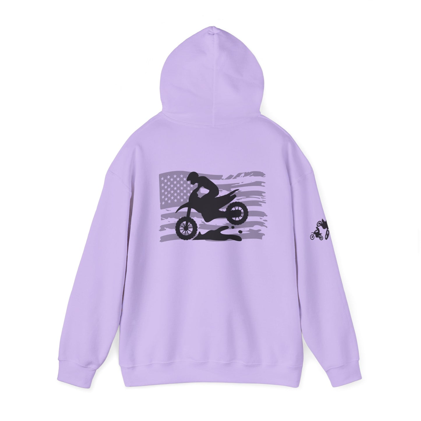 Race Mom America Unisex Heavy Blend™ Hoodie - Perfect Gift for Motocross Enthusiasts