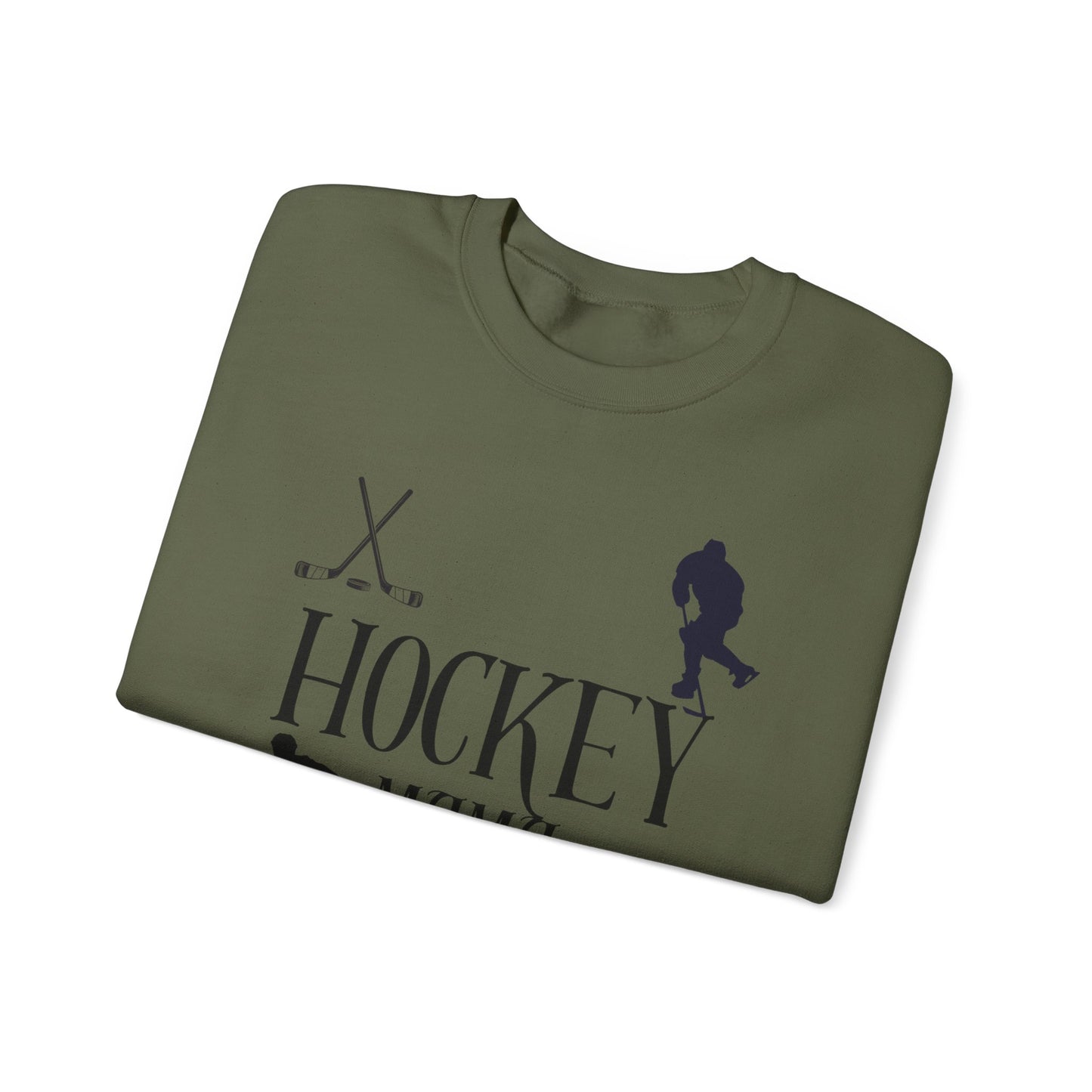 Hockey MAMA black ink - Unisex Heavy Blend™ Crewneck Sweatshirt