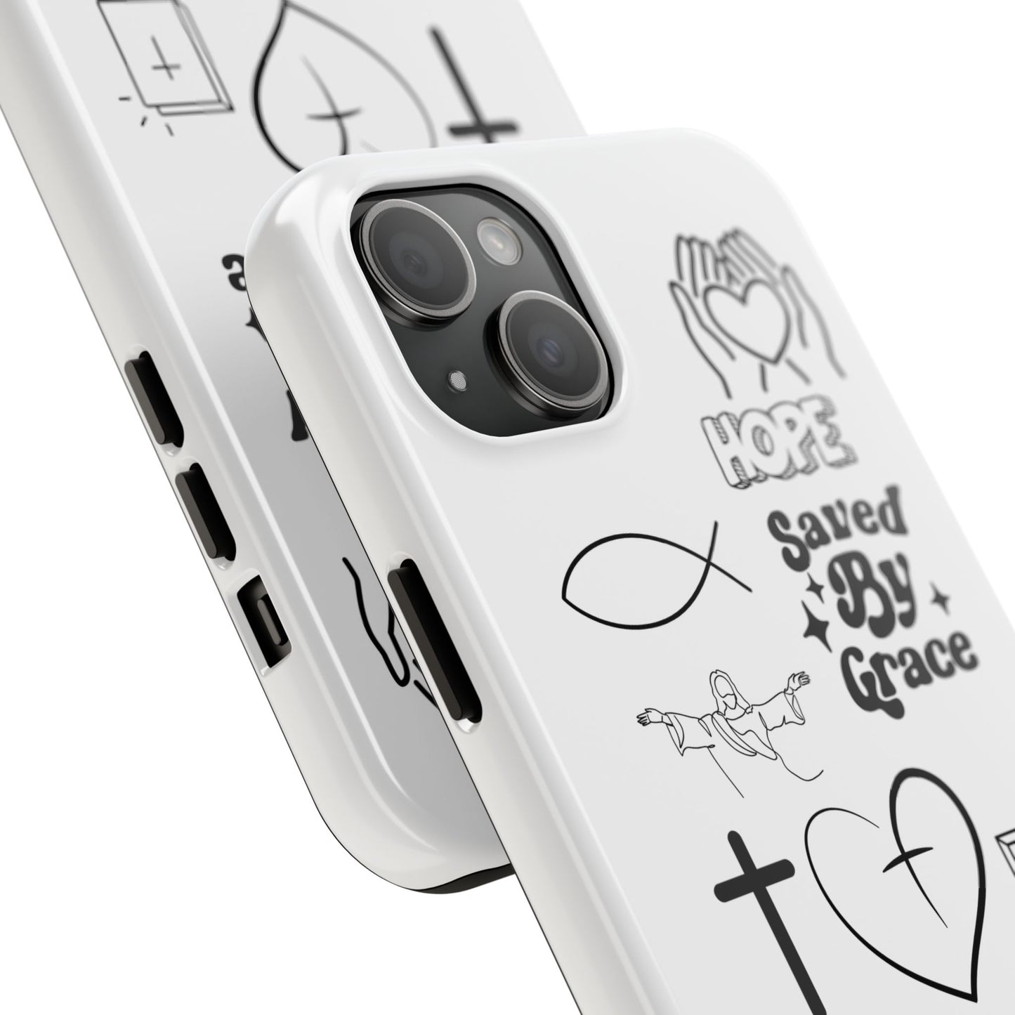 Inspirational Tough Phone Case - Faith, Hope & Grace Design