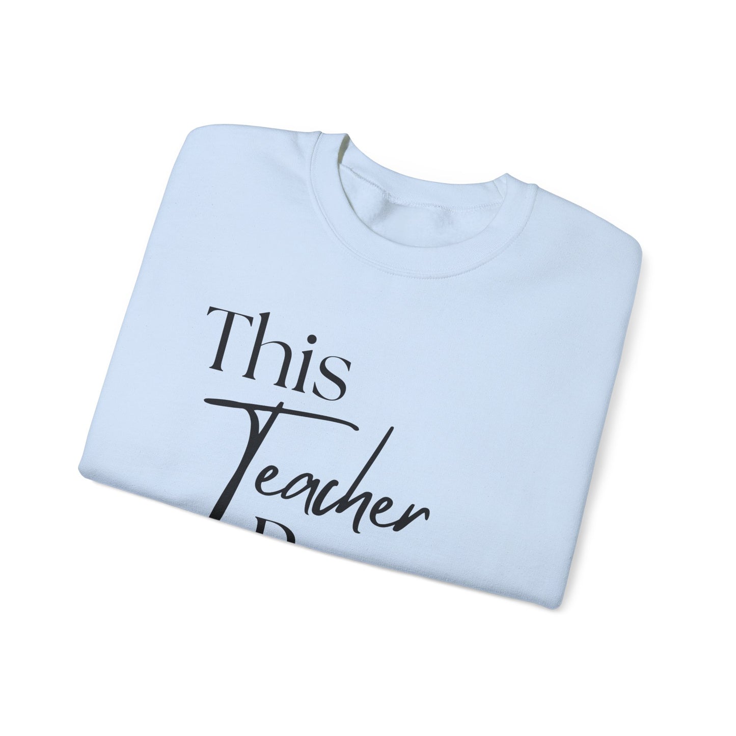 This Teacher Prays Unisex Crewneck Sweatshirt - Faith-Inspired Gift for Educators