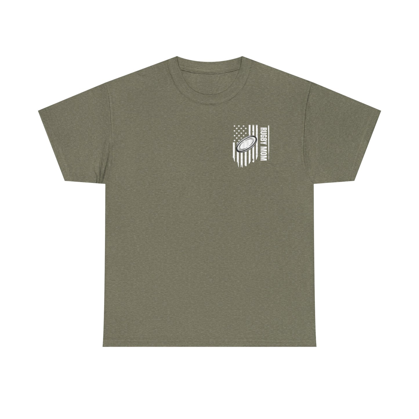 RUGBY mom America - Stylish Football Graphic Tee for Game Day Enthusiasts