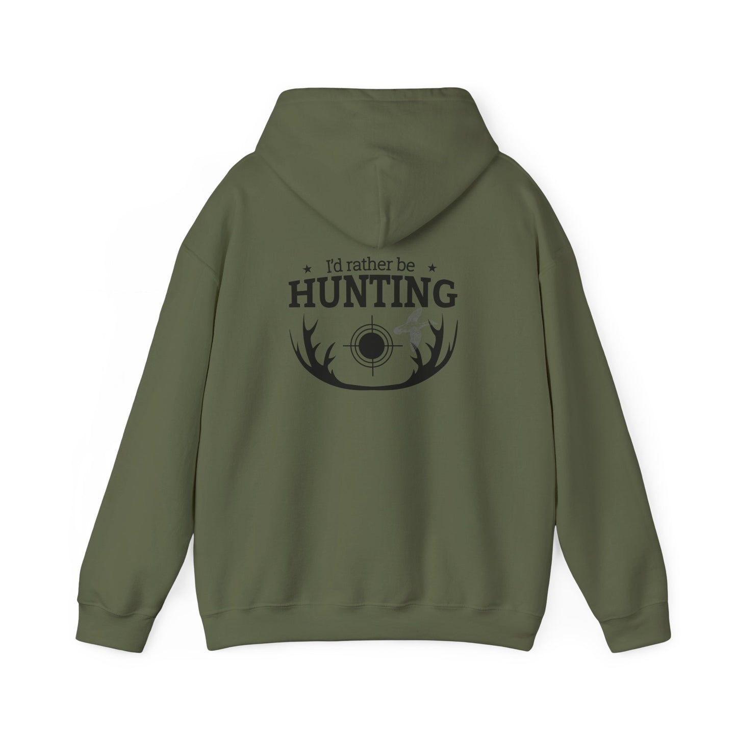 I'd Rather Be Hunting Unisex Heavy Blend Hoodie - Comfortable Outdoor Apparel