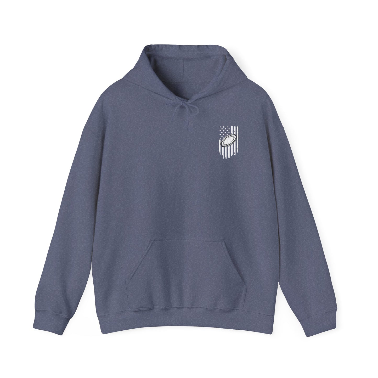 Rugby Mom America Hooded Sweatshirt | Unisex Heavy Blend | Sports Gift