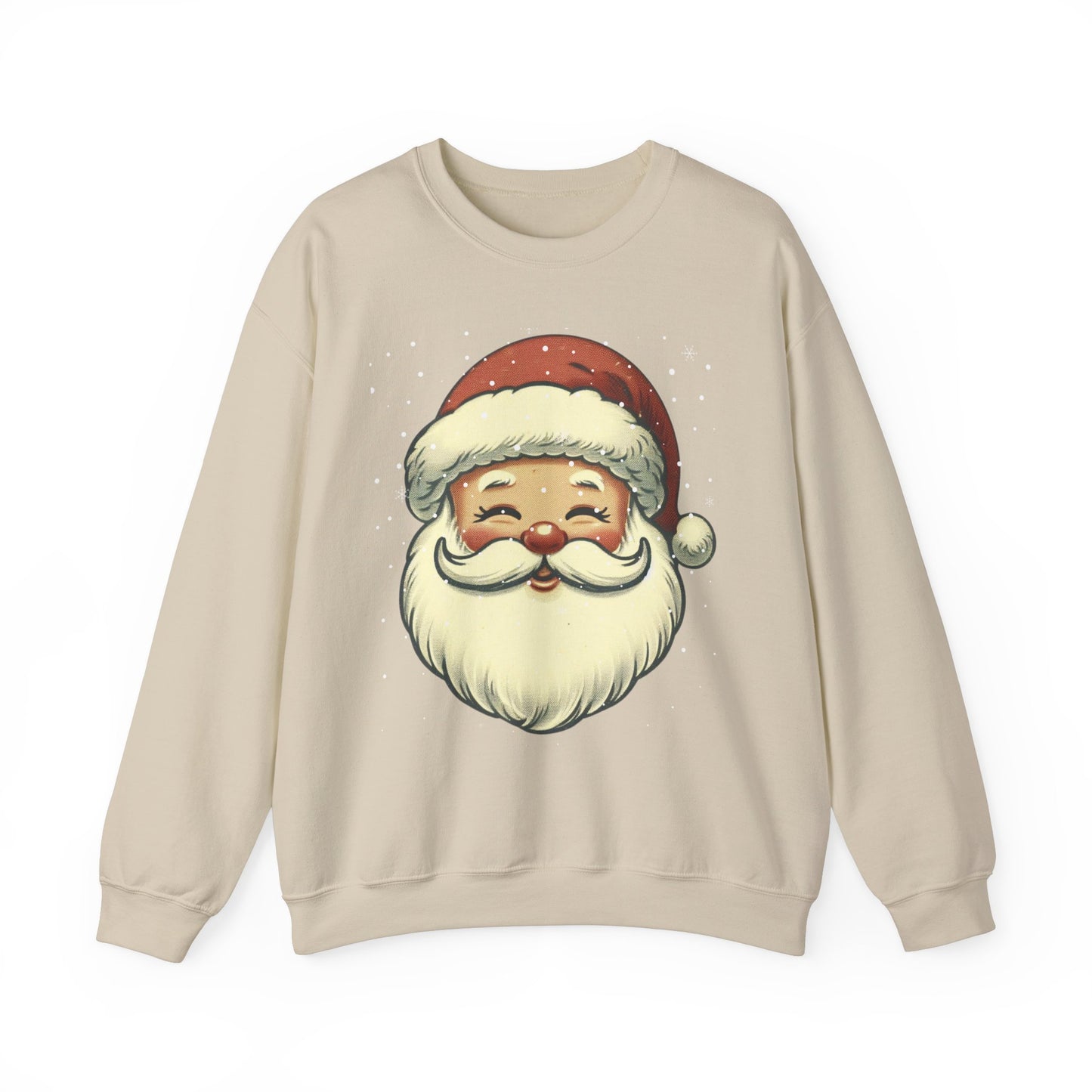 Vintage Santa Face Unisex Heavy Blend™ Crewneck Sweatshirt