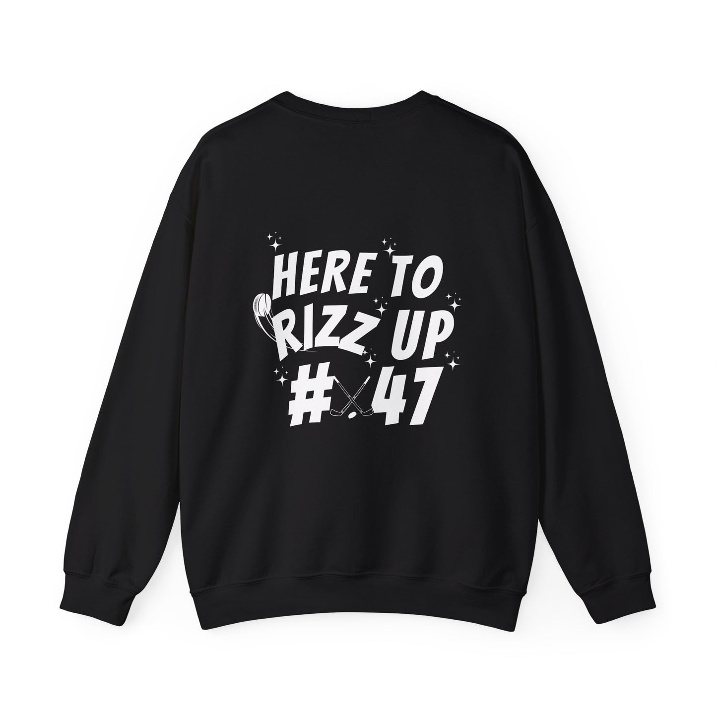 *** CUSTOM*** Unisex Heavy Blend™ Crewneck Sweatshirt - Hockey Rizz Up #47 Hockey Design