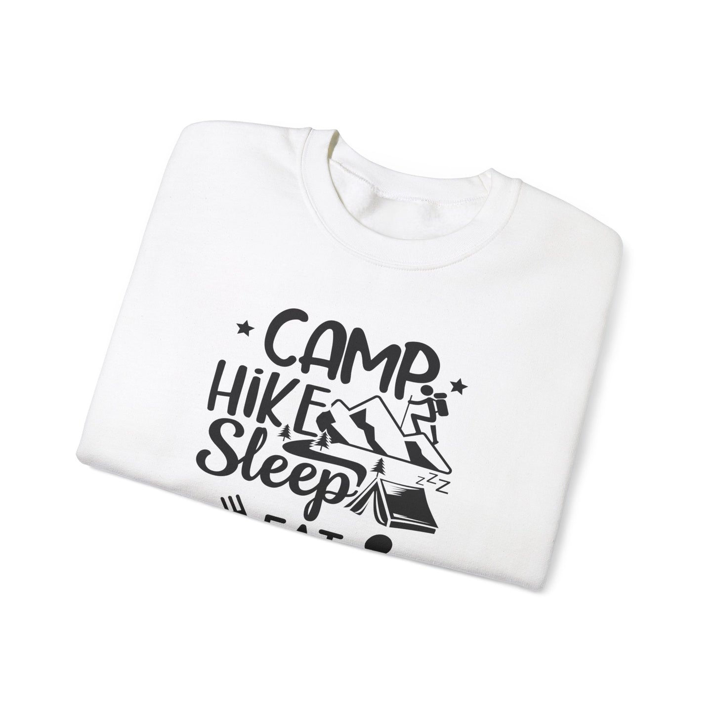 Adventure Camp Sweatshirt - "Camp Hike Sleep Eat Repeat"