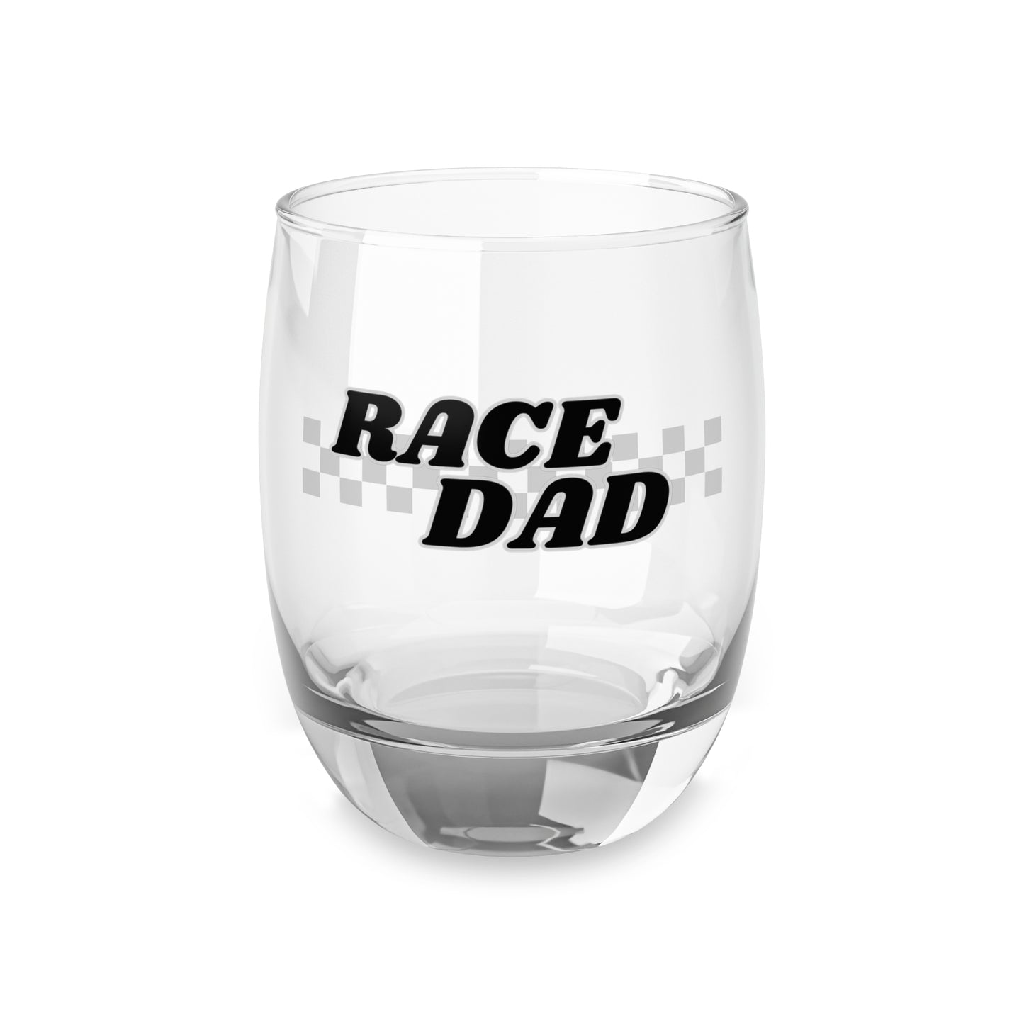 Moto Race Dad Whiskey Glass - Perfect Gift for Racing Enthusiasts