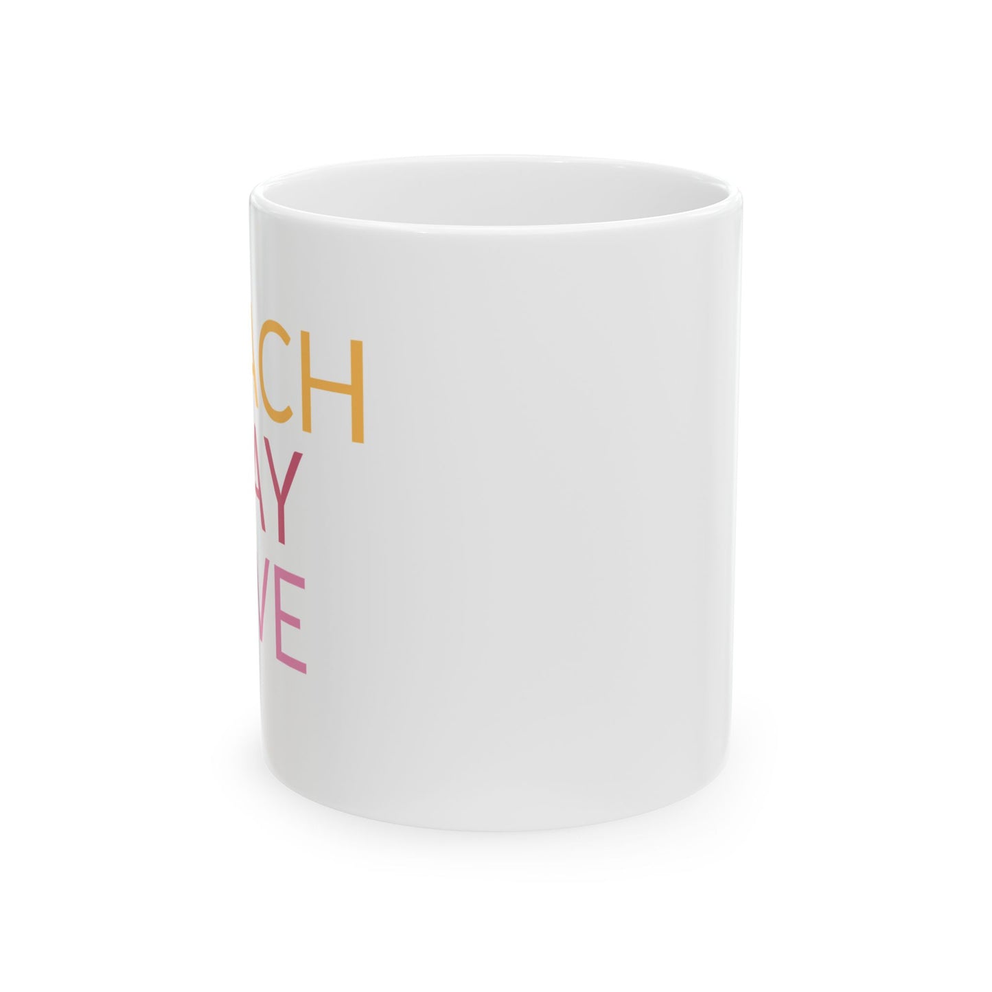 Inspirational Ceramic Mug – 'Teach, Pray, Love' – Perfect Gift for Teachers & Spiritual Lovers