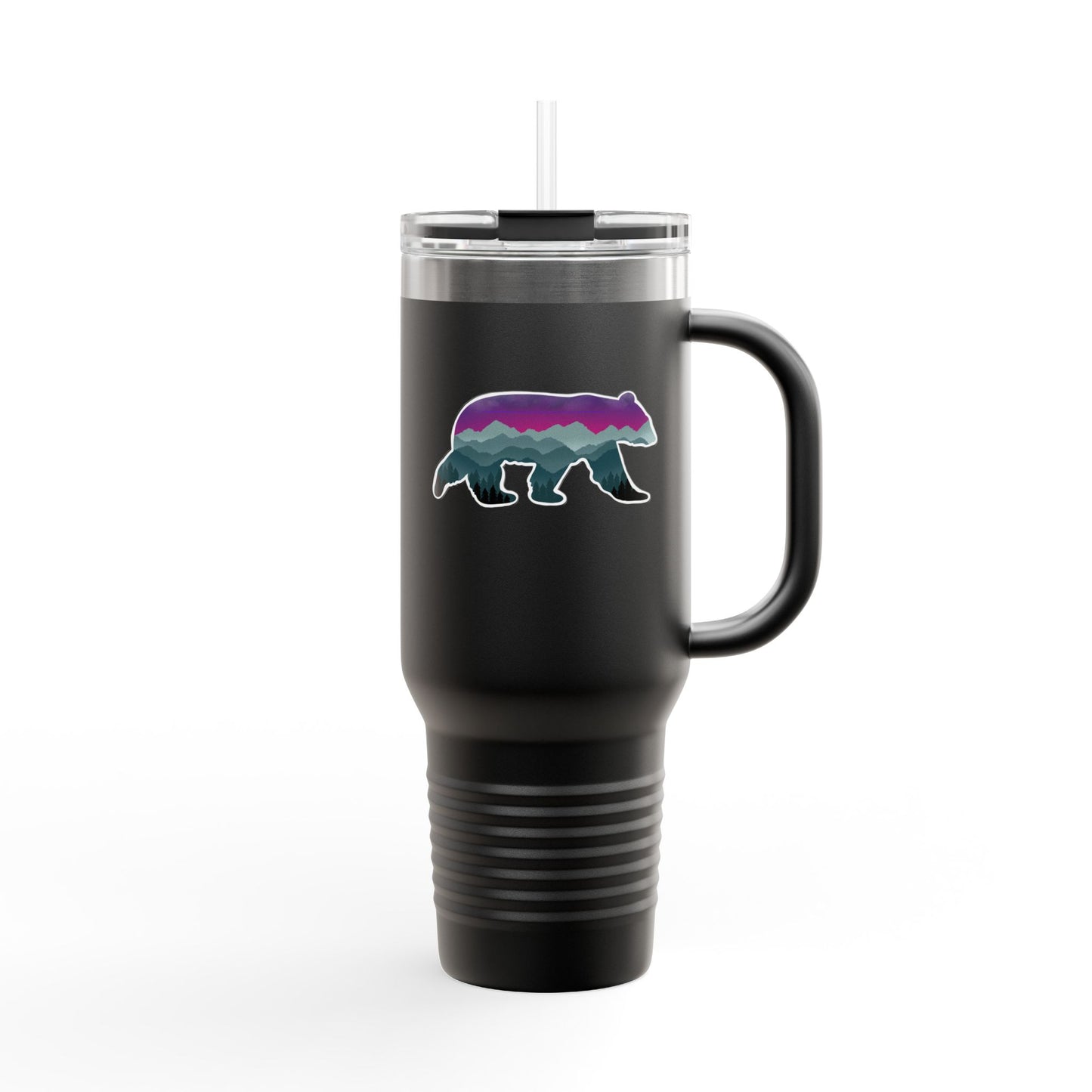 Colorful Bear Insulated Travel Mug - 40oz Adventure Companion