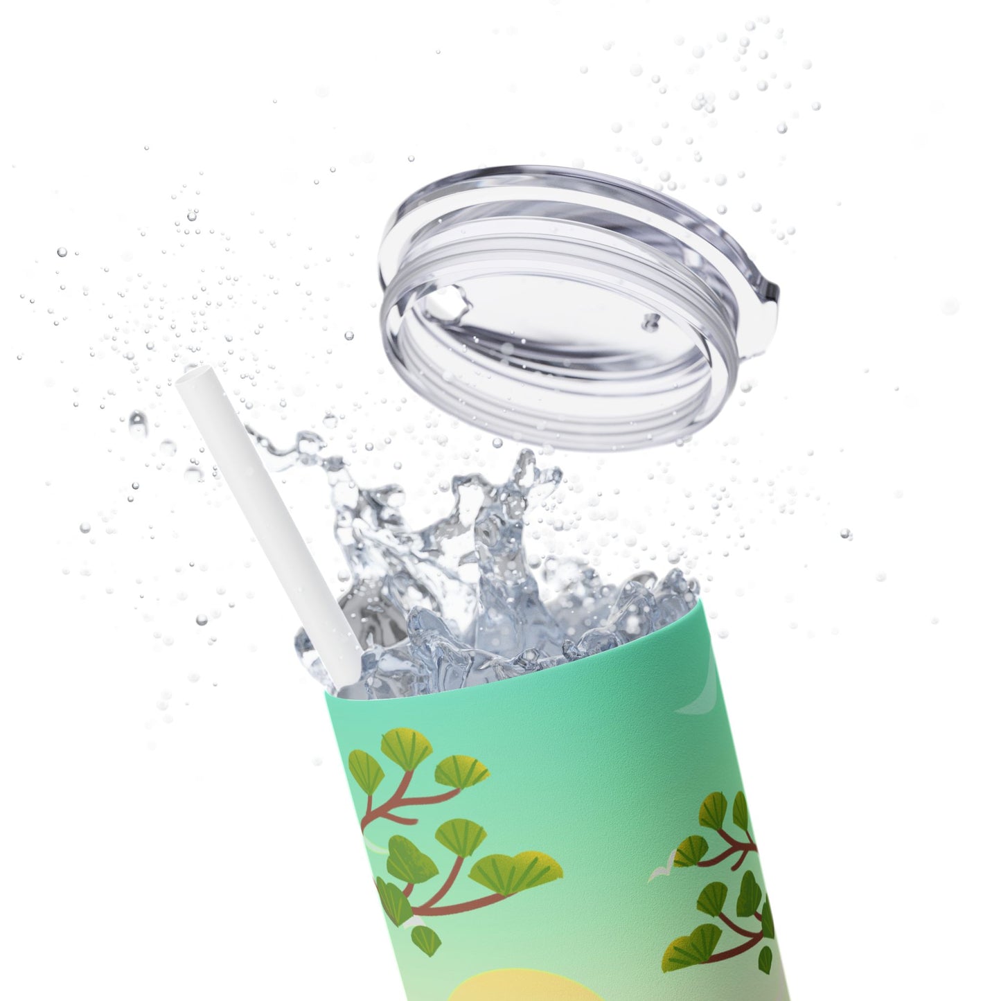 Farm-Inspired 20oz Skinny Tumbler with Straw - Eco-Friendly Travel Mug