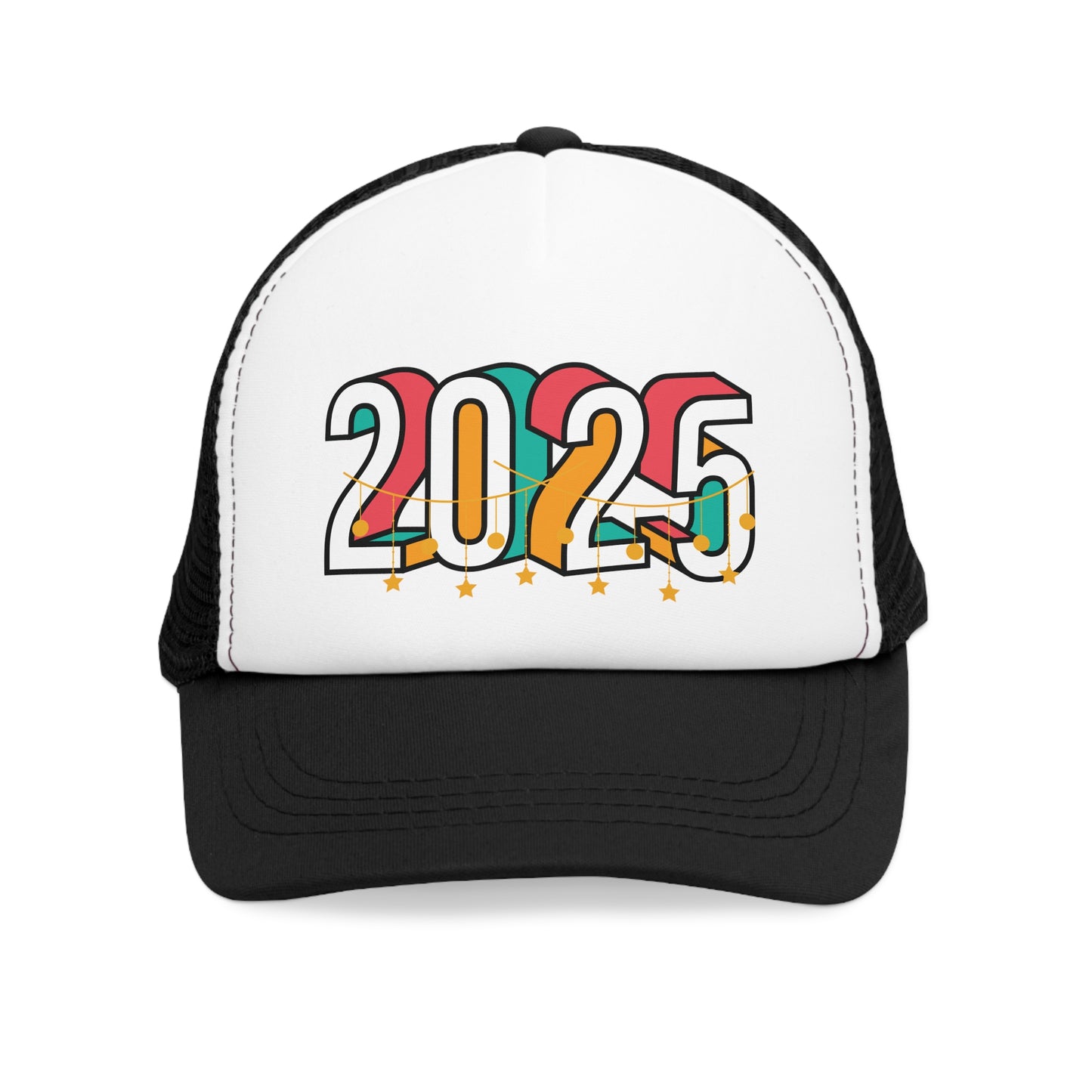 New Years Retro 2025 Mesh Cap - Perfect for Celebrations and Everyday Style