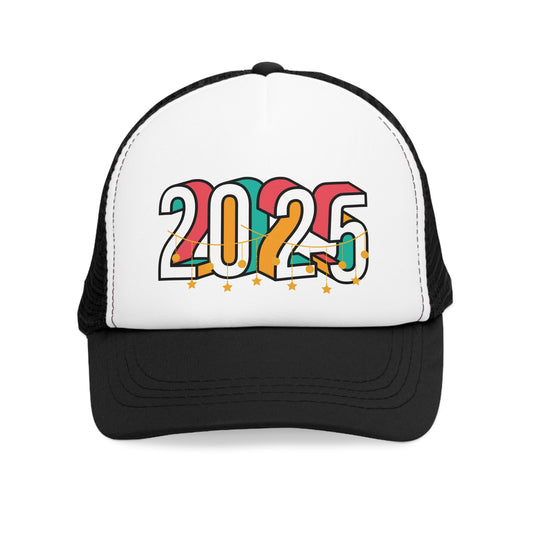 New Years Retro 2025 Mesh Cap - Perfect for Celebrations and Everyday Style