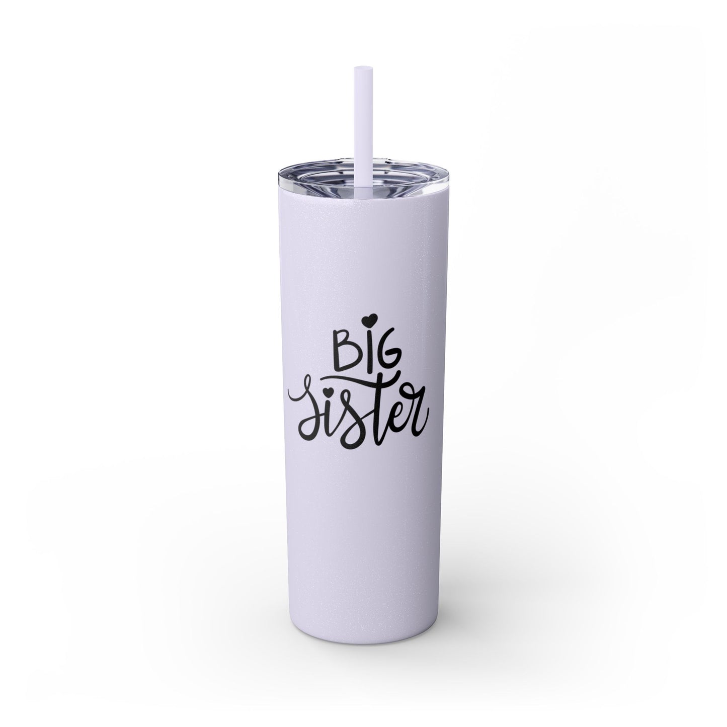 Big Sister Skinny Tumbler with Straw | 20oz Insulated Drinkware | Perfect Gift for Sisters