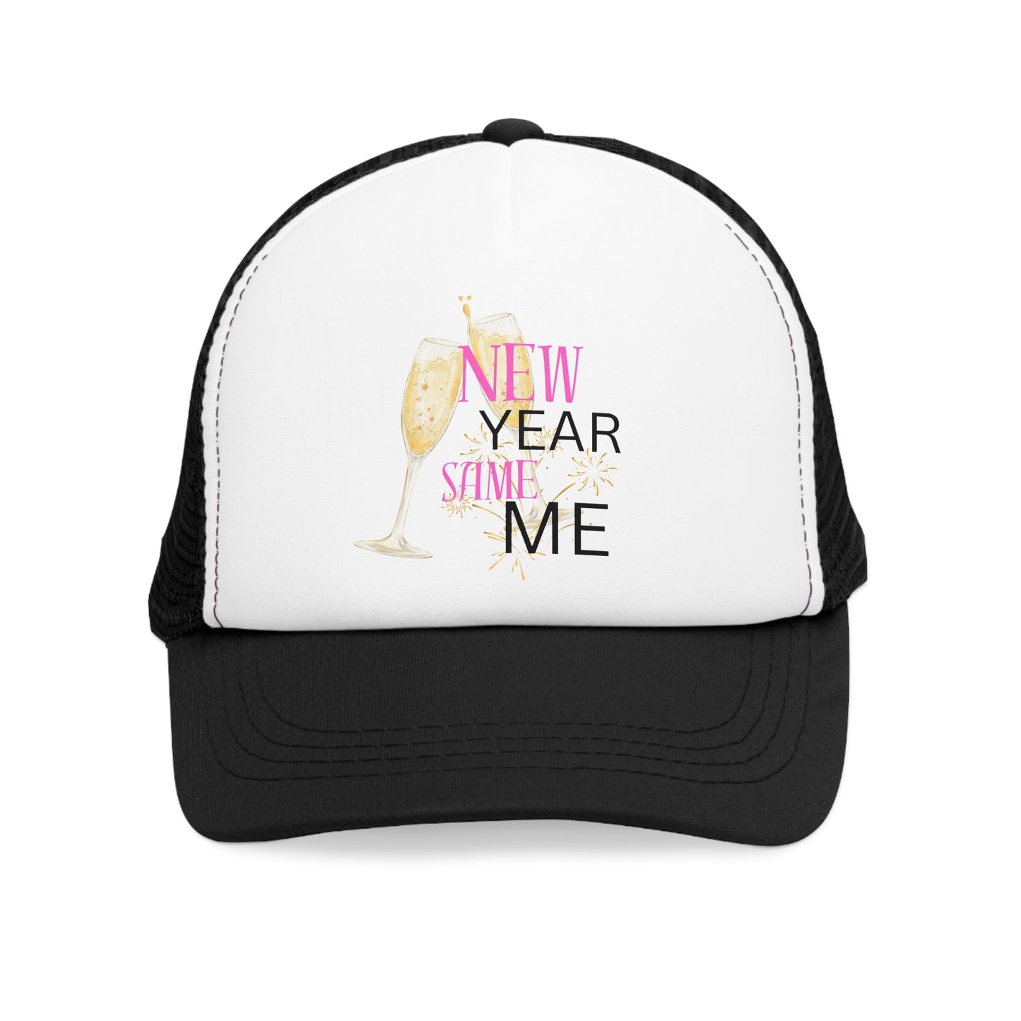 New Year Same Me Celebration Mesh Cap | Fun Party Hat for Festive Events