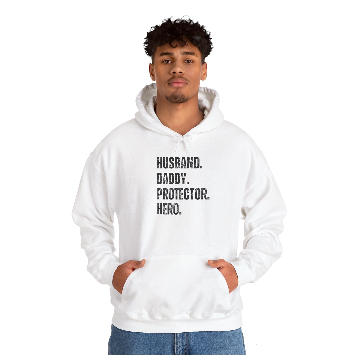 Husband Daddy Protector Hero Hooded Sweatshirt - Unisex Heavy Blend™