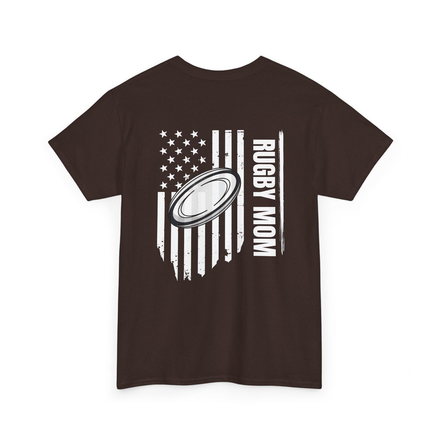 RUGBY mom America - Stylish Football Graphic Tee for Game Day Enthusiasts