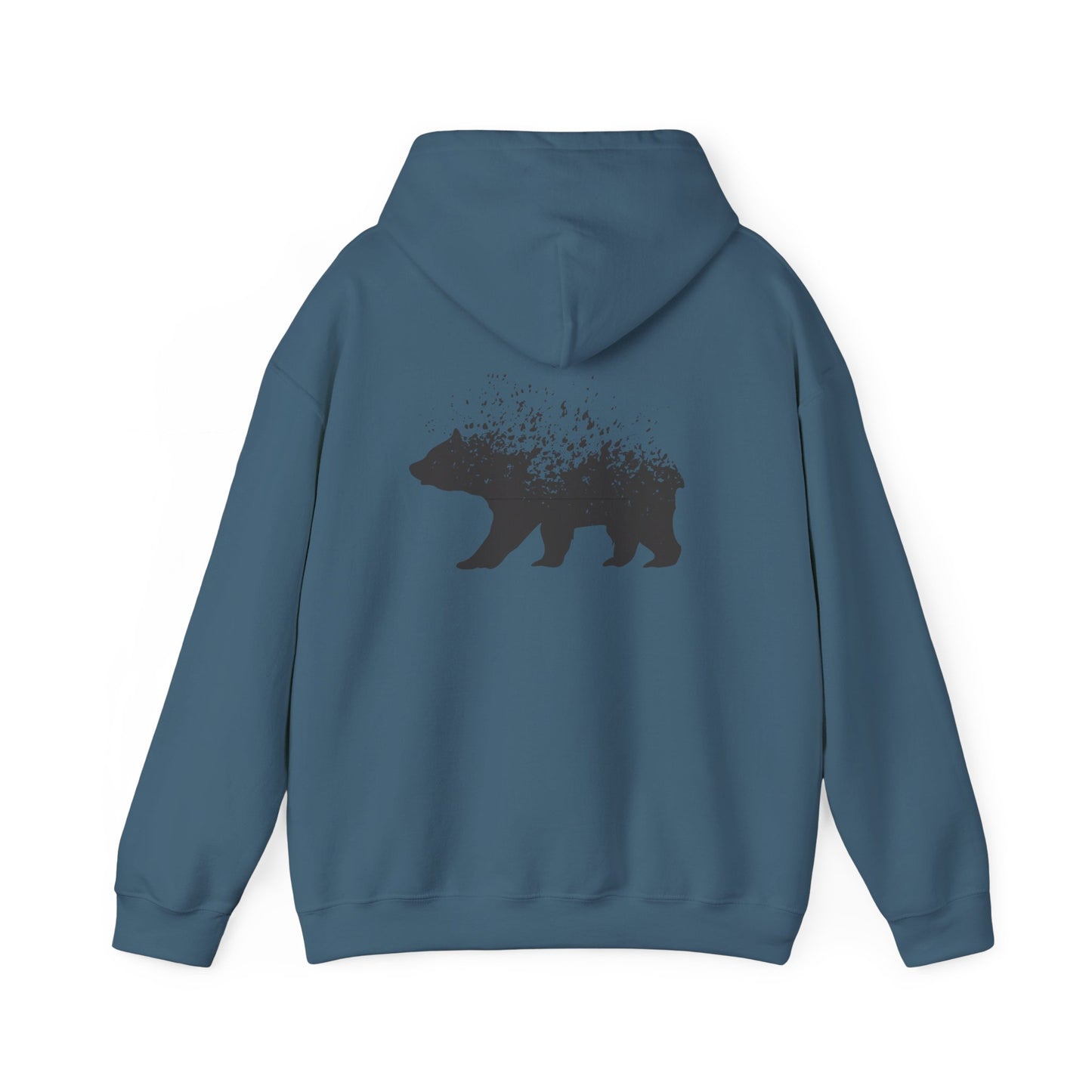 Nature-Inspired Bear Hoodie | Unisex Heavy Blend™ Sweatshirt | Cozy Forest Design