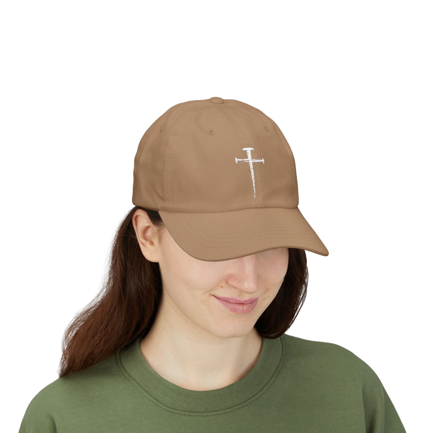 Classic Dad Cap with Cross Design - Casual Streetwear Hat for Everyday Style