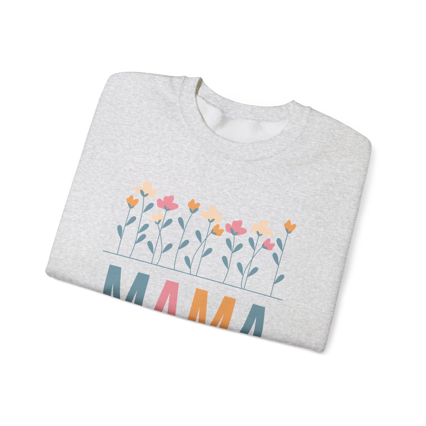 Floral MAMA - Unisex Heavy Blend™ Crewneck Sweatshirt