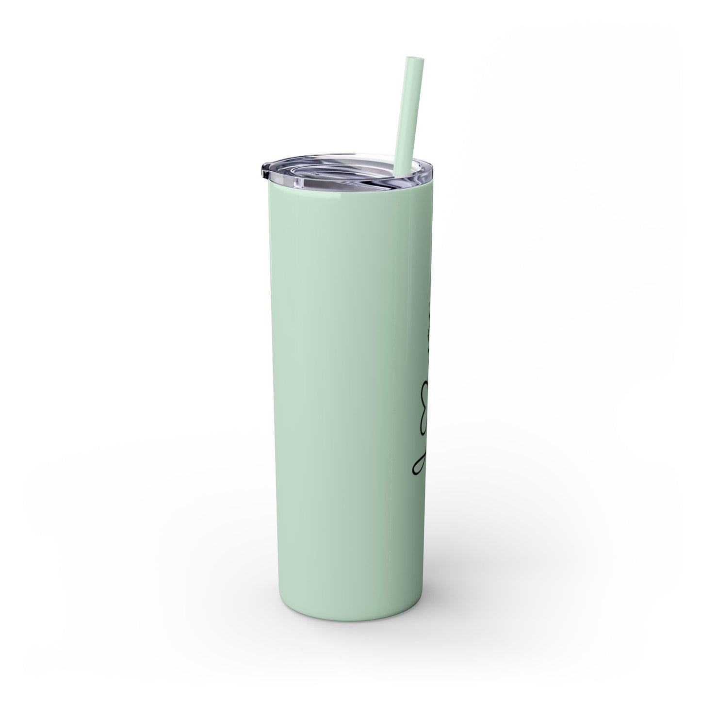 Love You Skinny Tumbler with Straw - 20oz Insulated Travel Mug