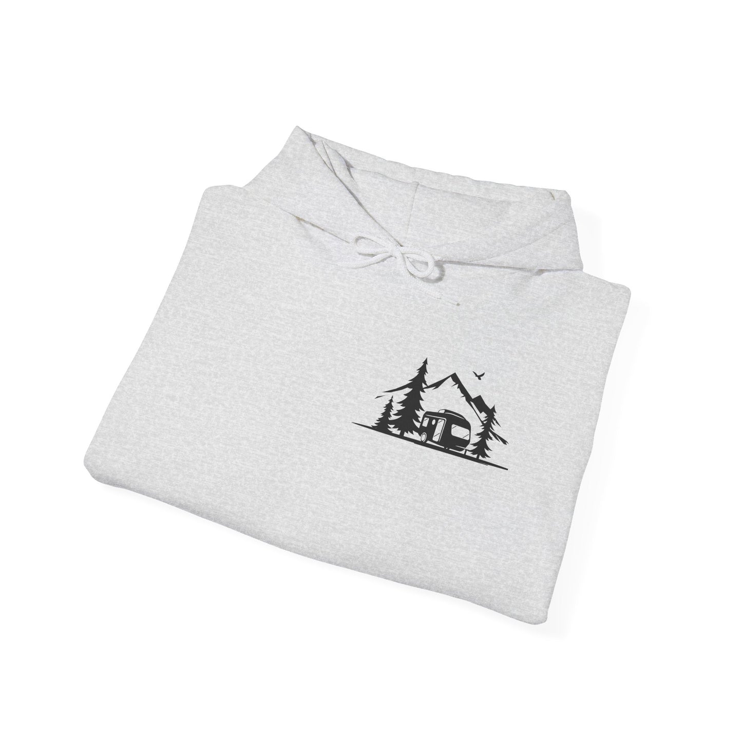 Camp Vibes Unisex Heavy Blend™ Hooded Sweatshirt - "A Bad Day Camping is Better than a Good Day Working"