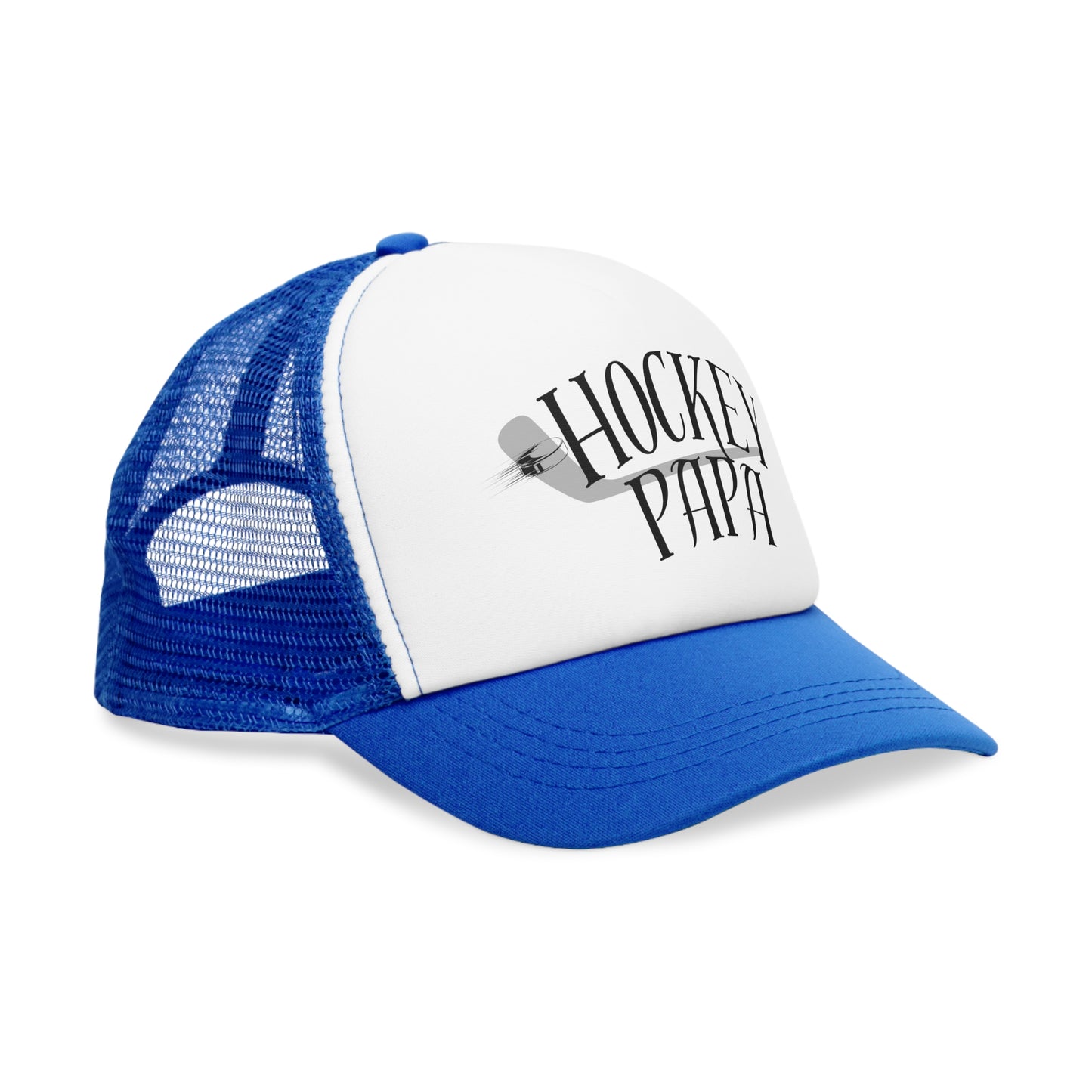 Hockey Papa Mesh Cap - Perfect Gift for Dads Who Love Hockey