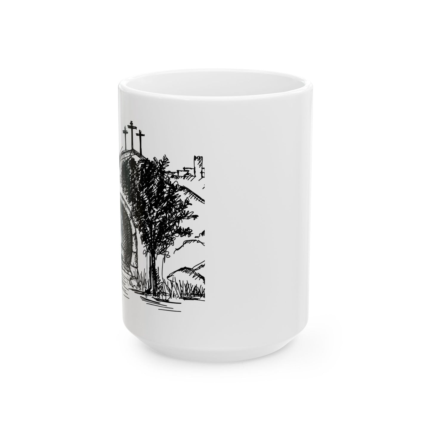 He is Risen - Ceramic Coffee Mug - 11oz & 15oz, Ideal Gift for Art Lovers