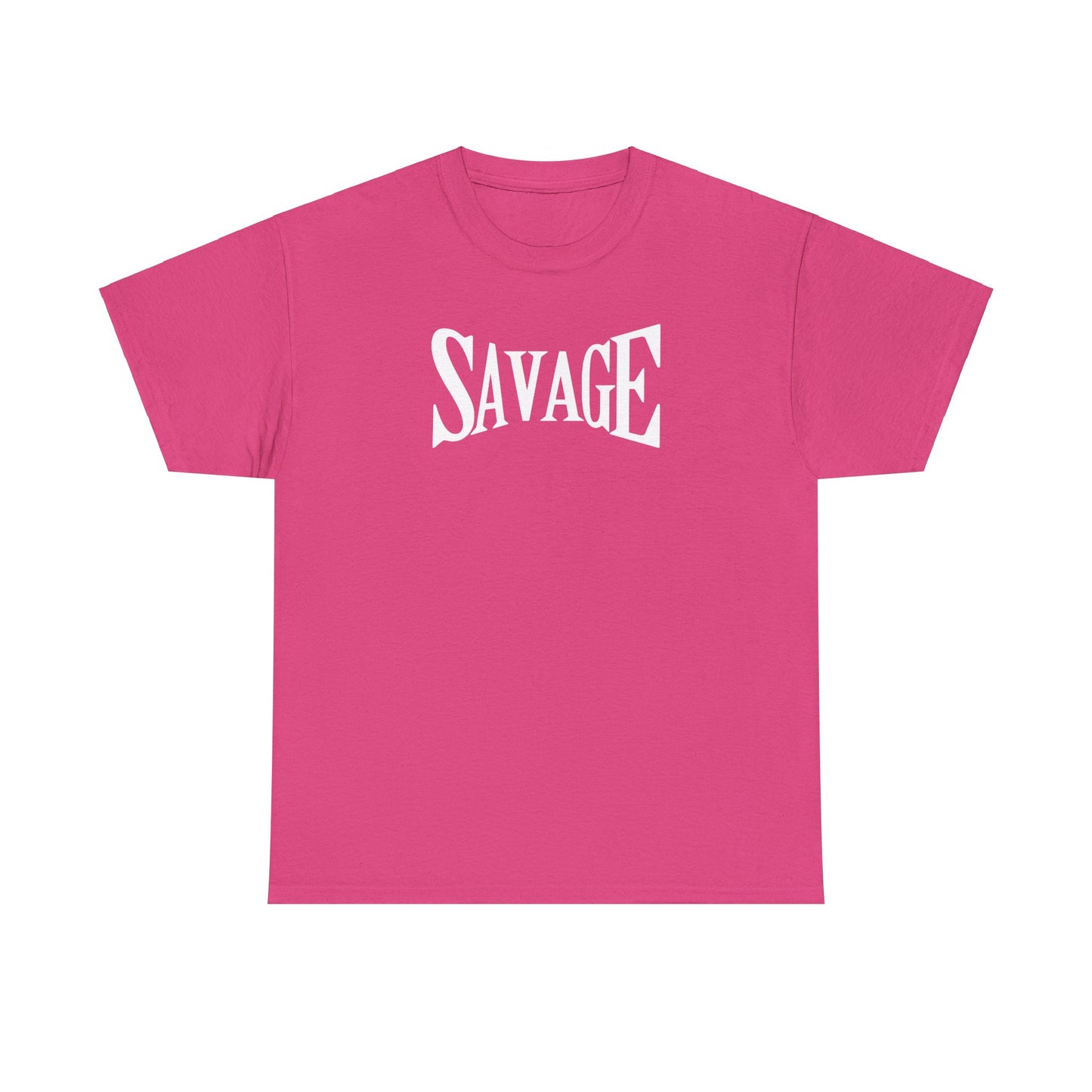 Savage Unisex Heavy Cotton Tee - Bold Graphic Tee for Statement Style