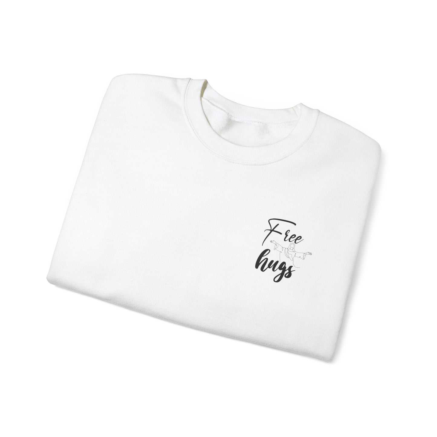 Free Hugs Jesus Crewneck Sweatshirt - Unisex Heavy Blend