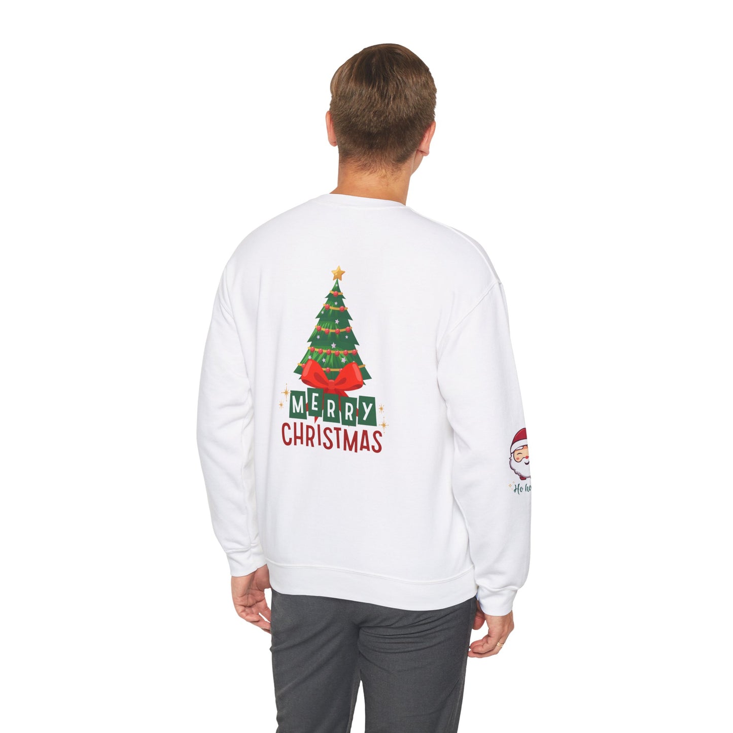 Merry Christmas Holly Jolly Crewneck Sweatshirt - Unisex Holiday Design