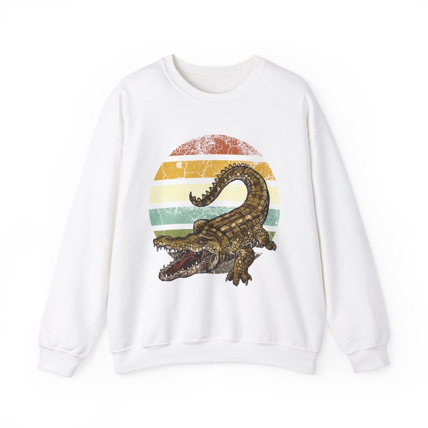 Retro Alligator Graphic Crewneck Sweatshirt