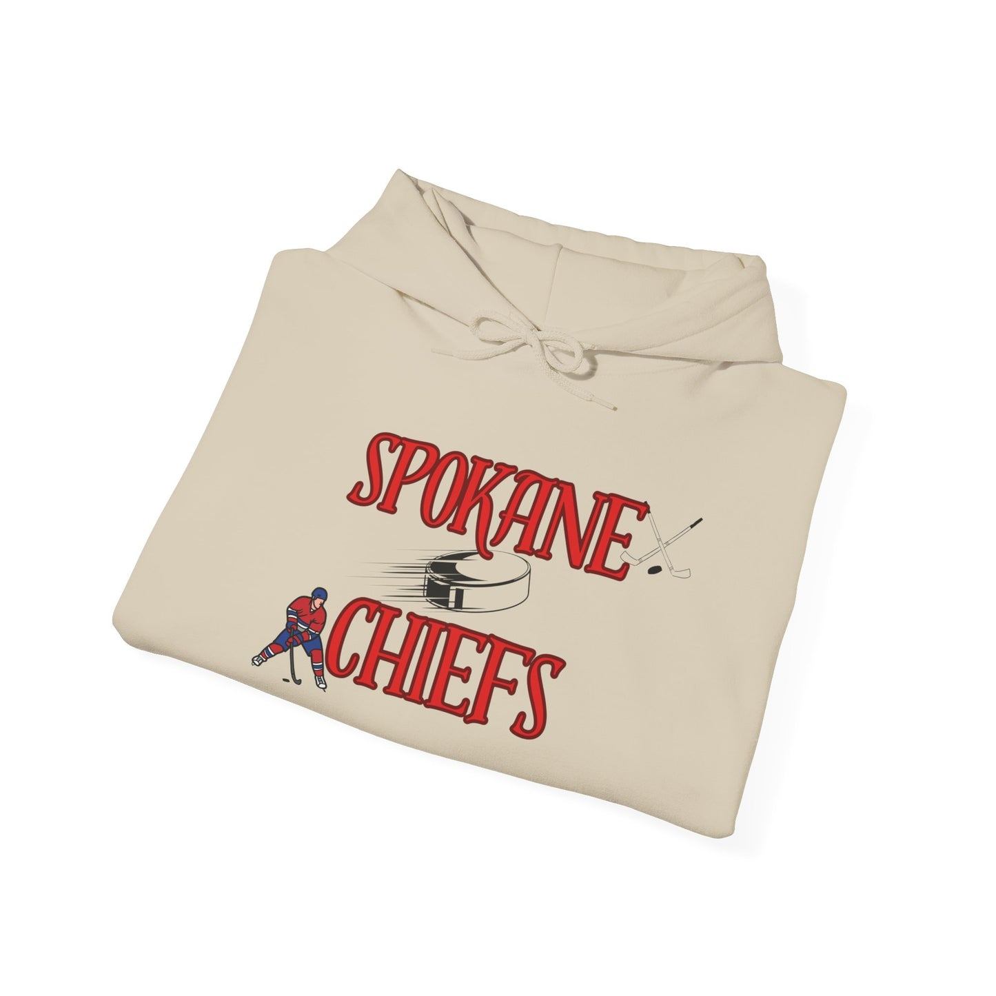 Spokane Chiefs  Red Hockey Sweatshirt | Unisex Heavy Blend™ Hooded Sweatshirt for Fans " Got Chirps?"