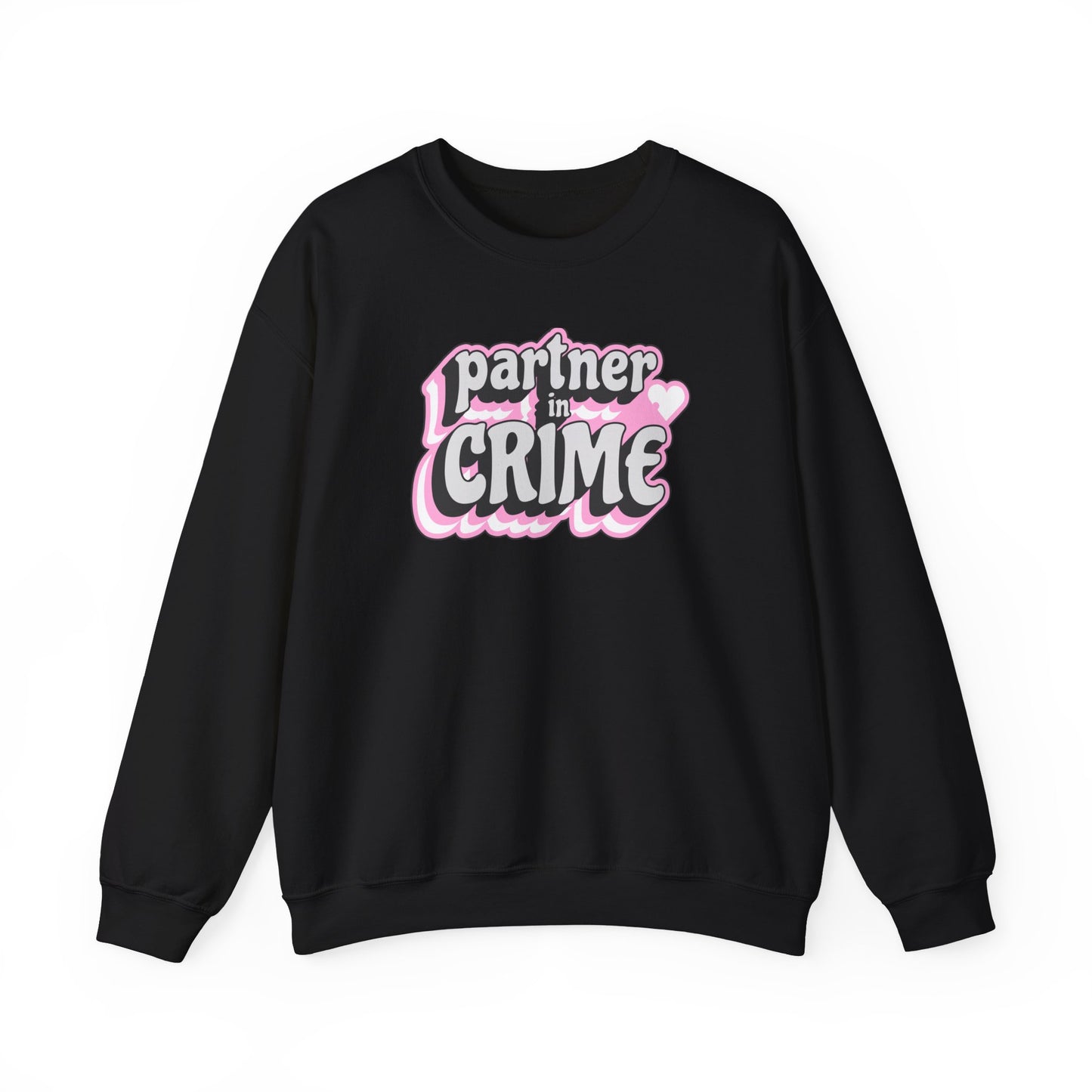 Partner in Crime Unisex Heavy Blend Crewneck Sweatshirt - Cozy Couples Apparel