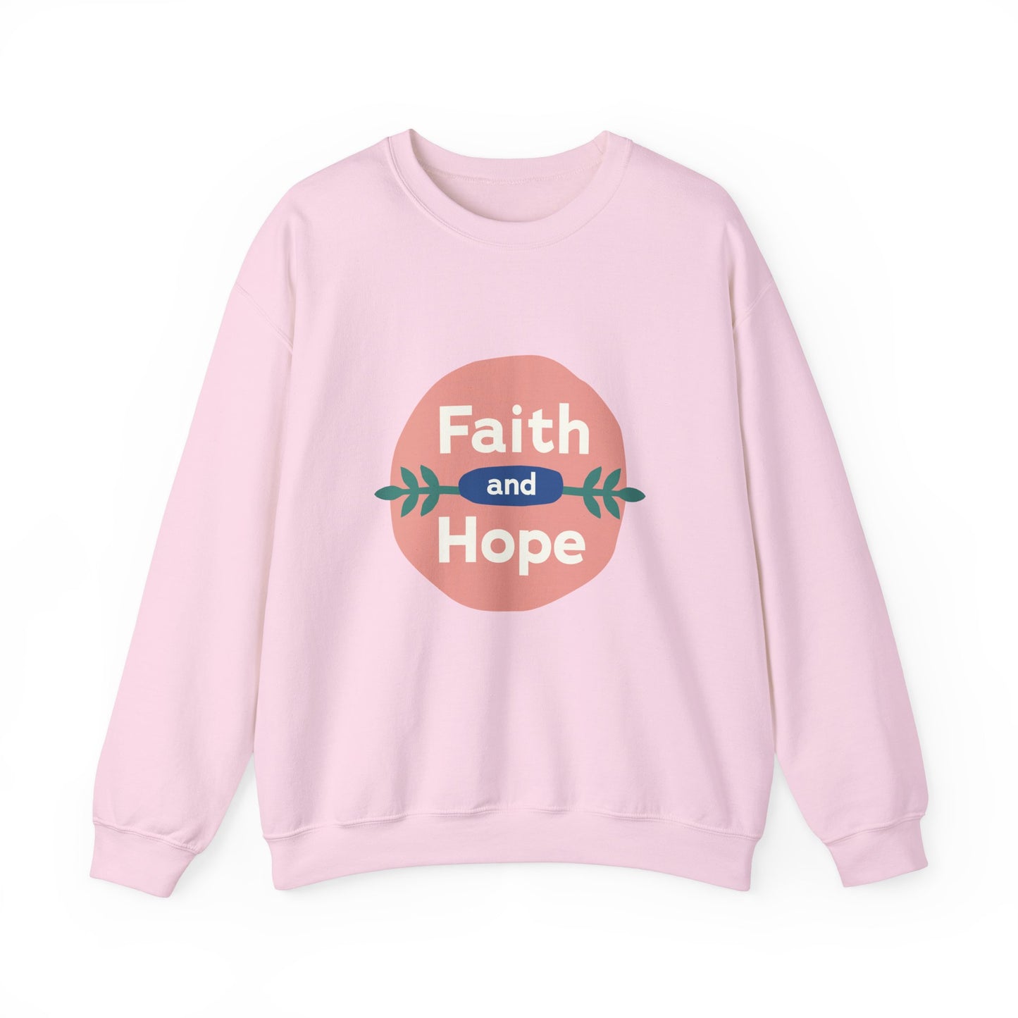 Faith and Hope Unisex Crewneck Sweatshirt - Cozy, Inspirational Apparel