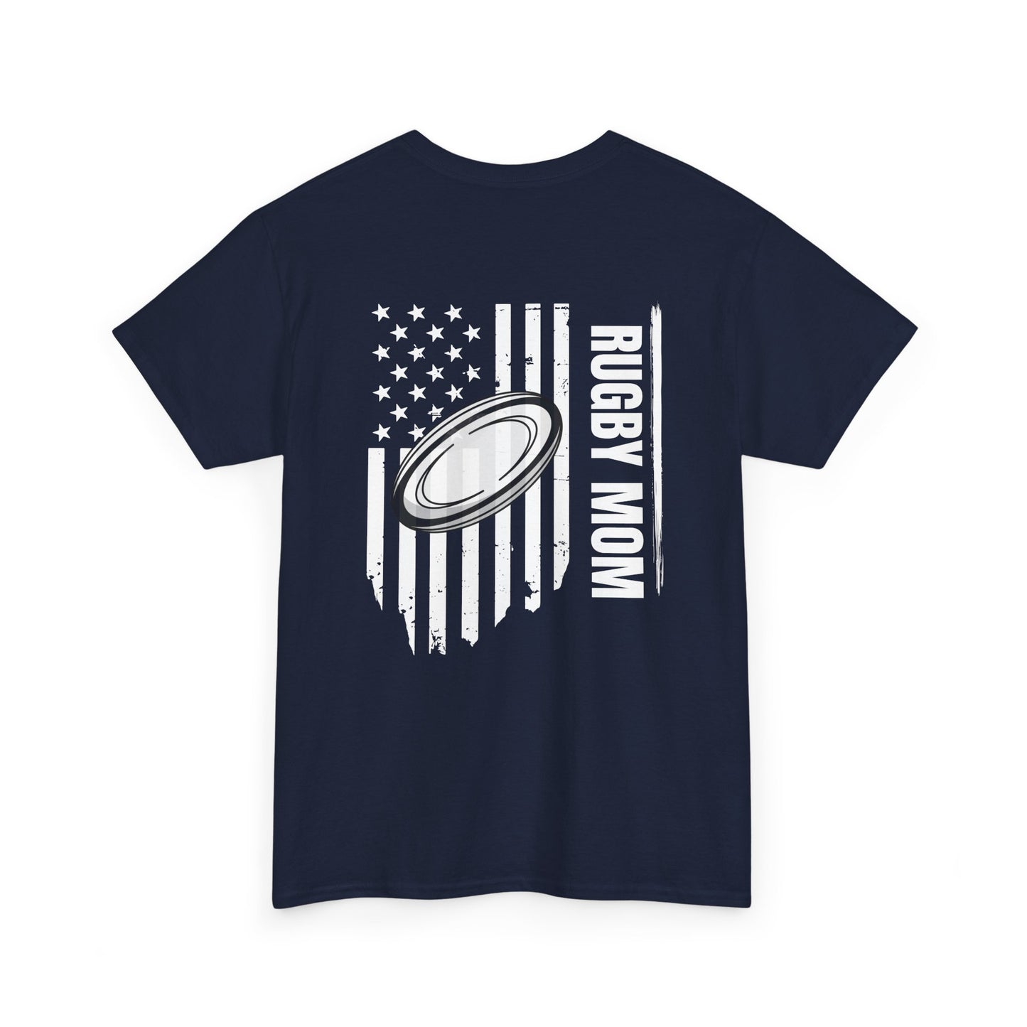 RUGBY mom America - Stylish Football Graphic Tee for Game Day Enthusiasts