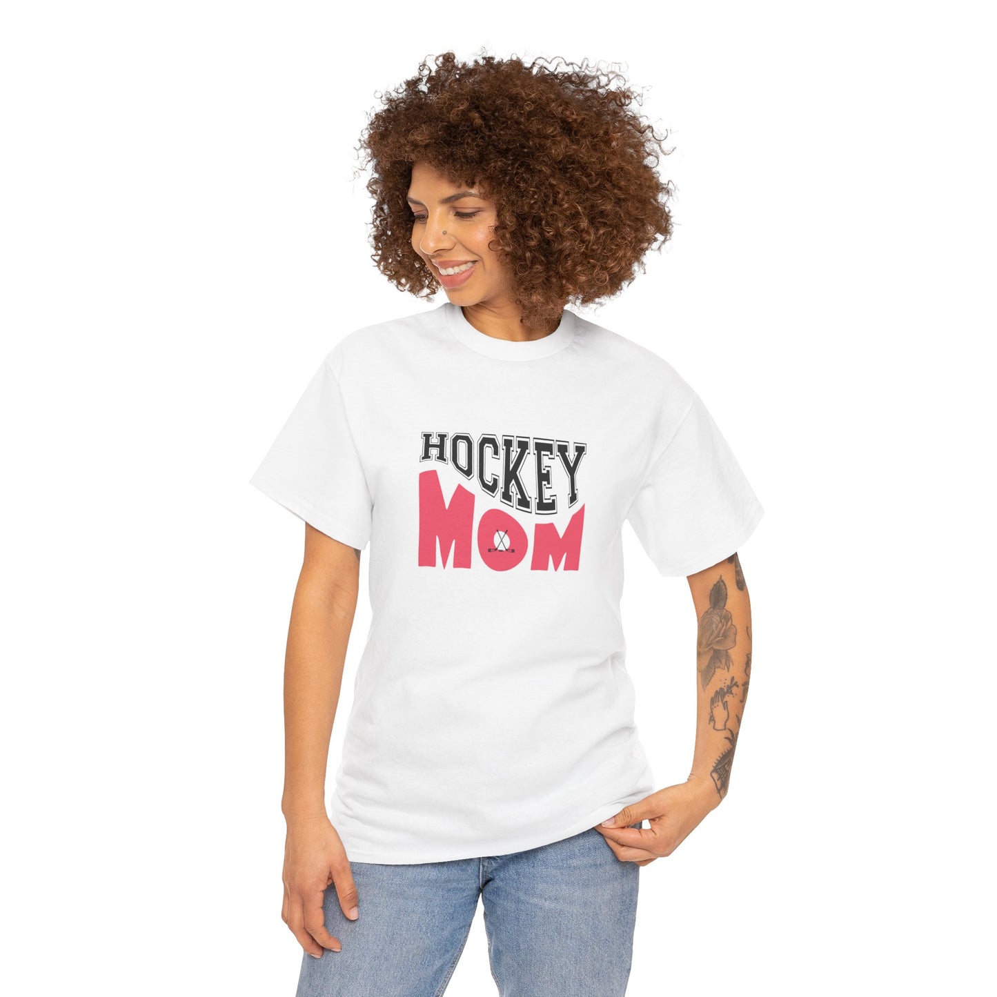 Hockey Mom Unisex Heavy Cotton Tee - Perfect for Sports Lovers