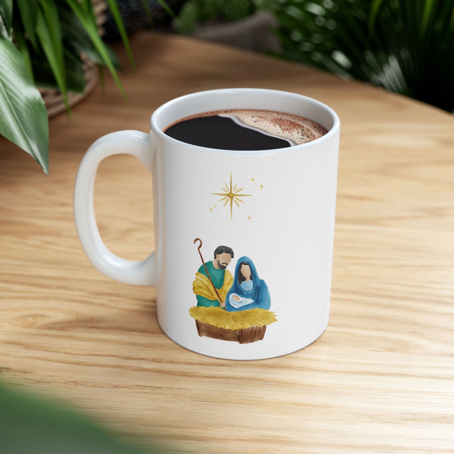 Inspirational Ceramic Mug - Motivational Jesus Quote for Daily Joy