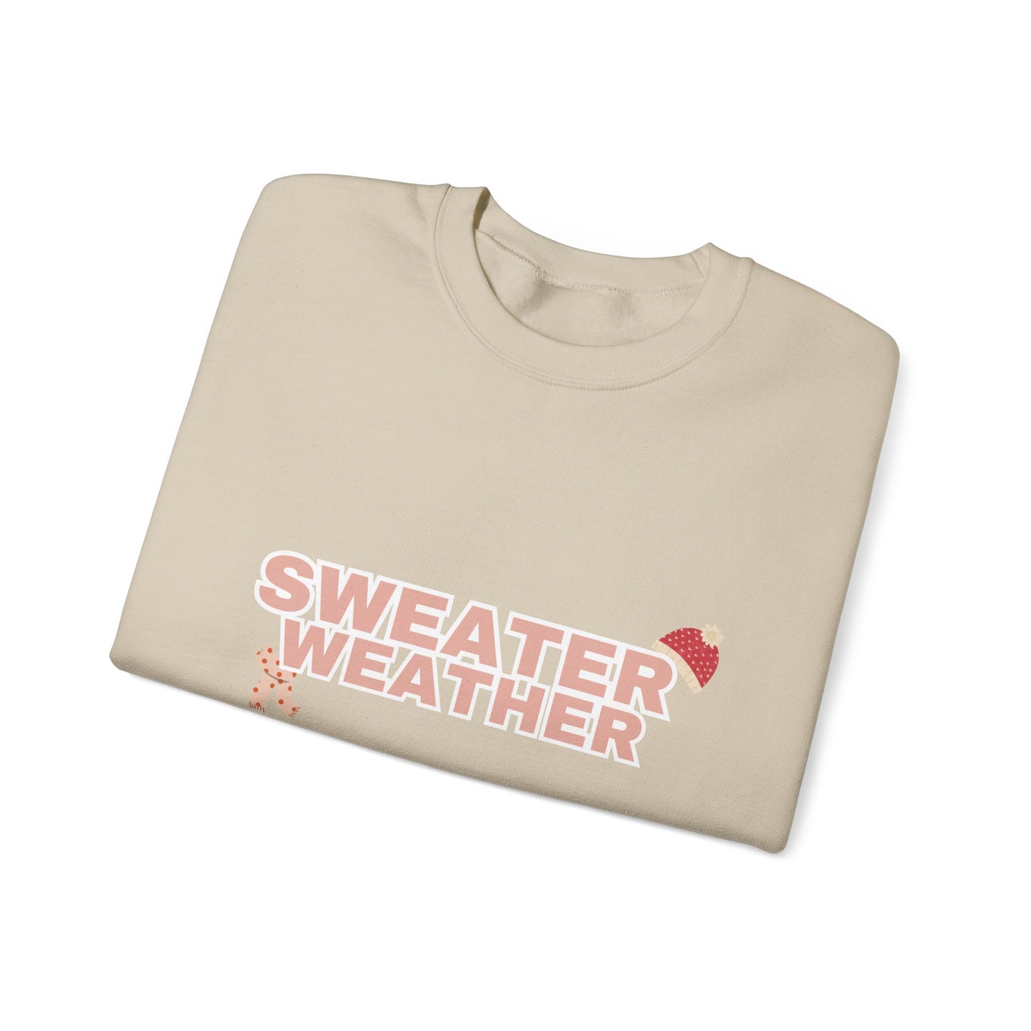 Sweater Weather pink ink - Unisex Heavy Blend™ Crewneck Sweatshirt